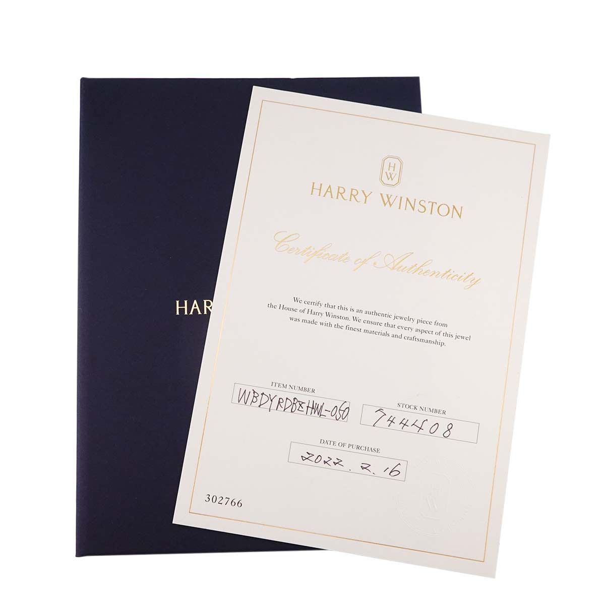 HW Logo Diamond Ring 18K YG 750 Size4.75-5(US)