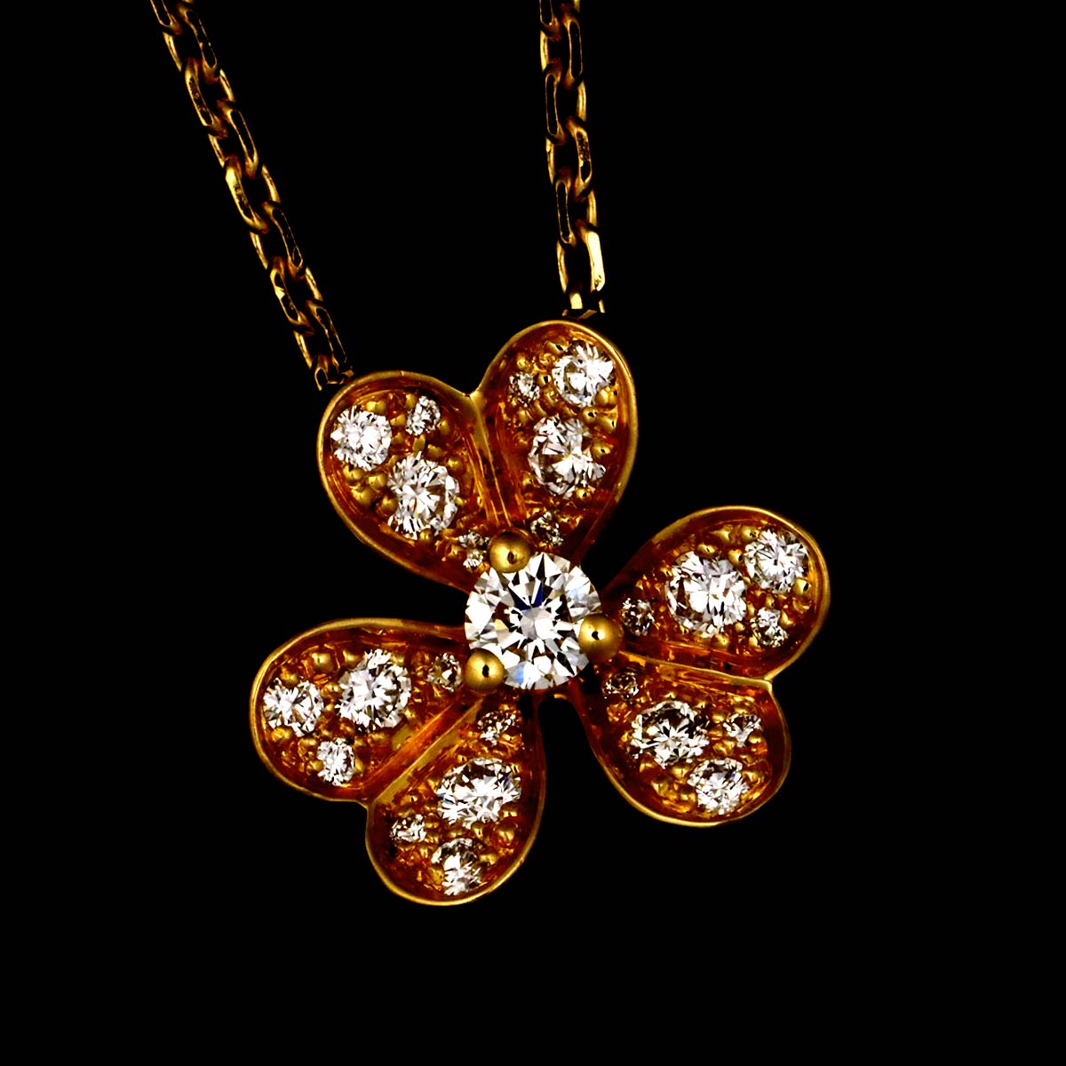 Frivole Diamond Mini Necklace 18K YG 750
