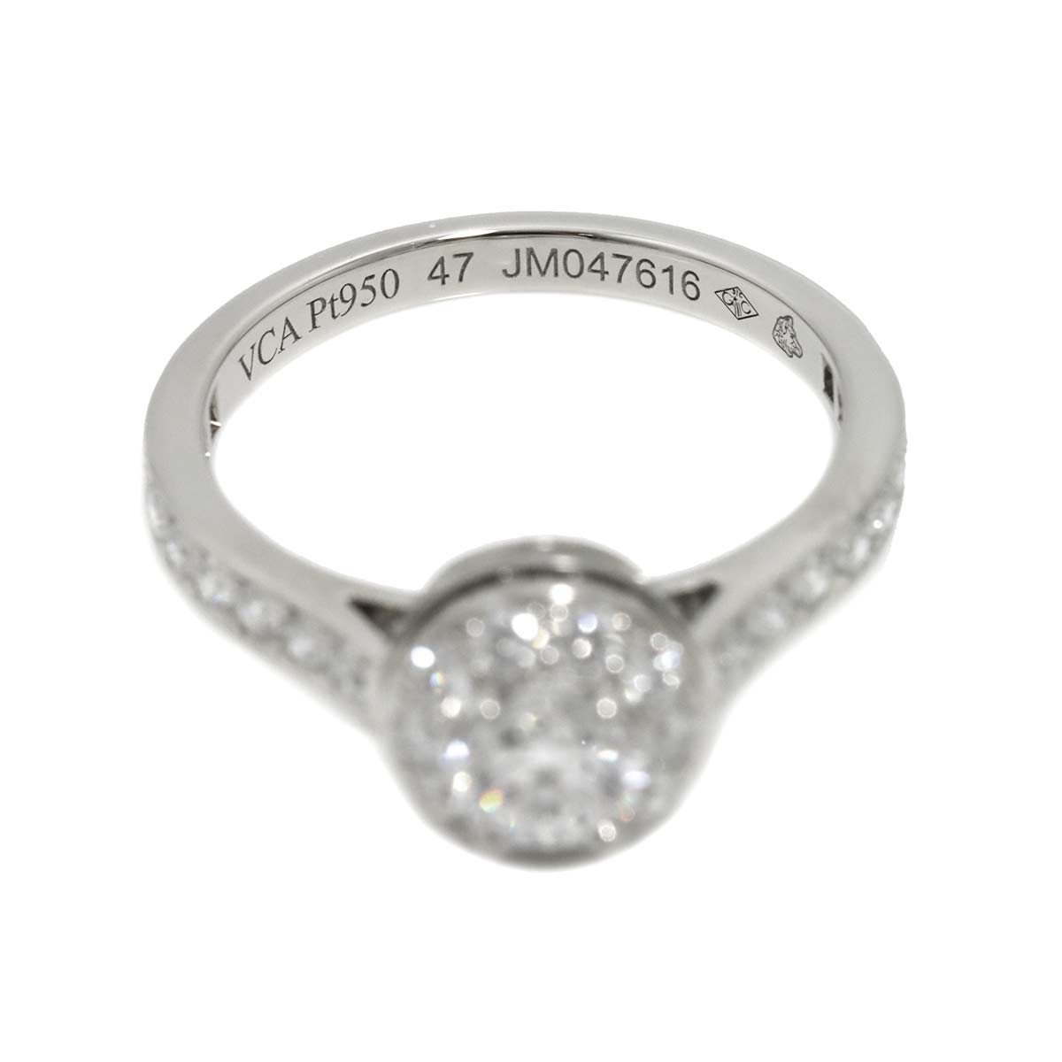 Diamond 0.32ct E/VVS2/3EX Ring Pt size47 4(US)