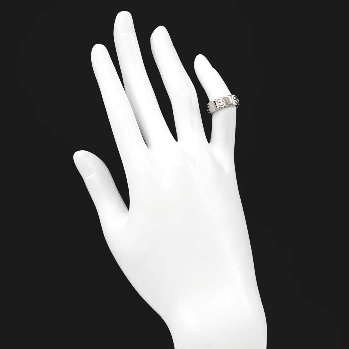 Love Ring 18K White Gold 750 size44 2.5-2.75(US)