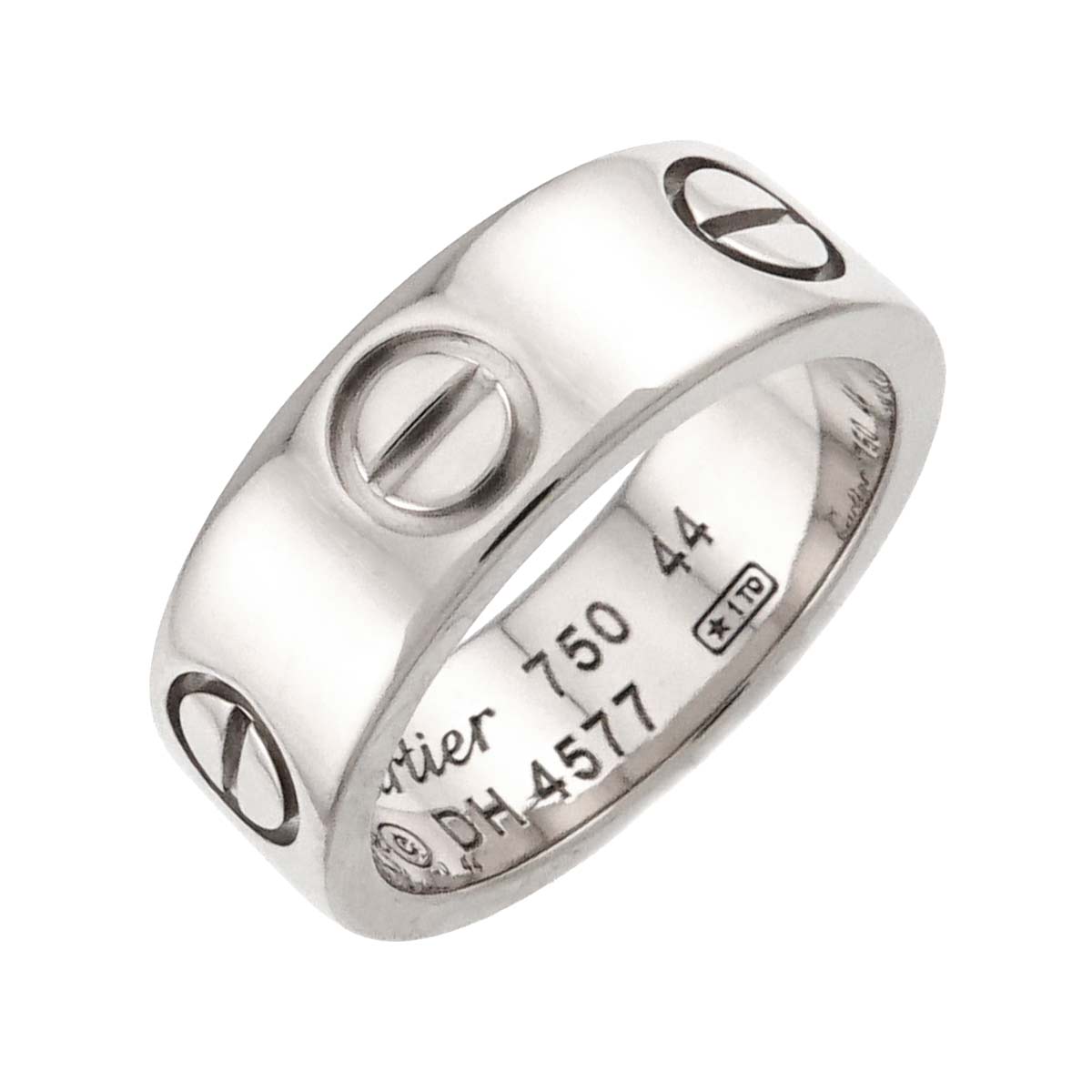 Love Ring 18K White Gold 750 size44 2.5-2.75(US)