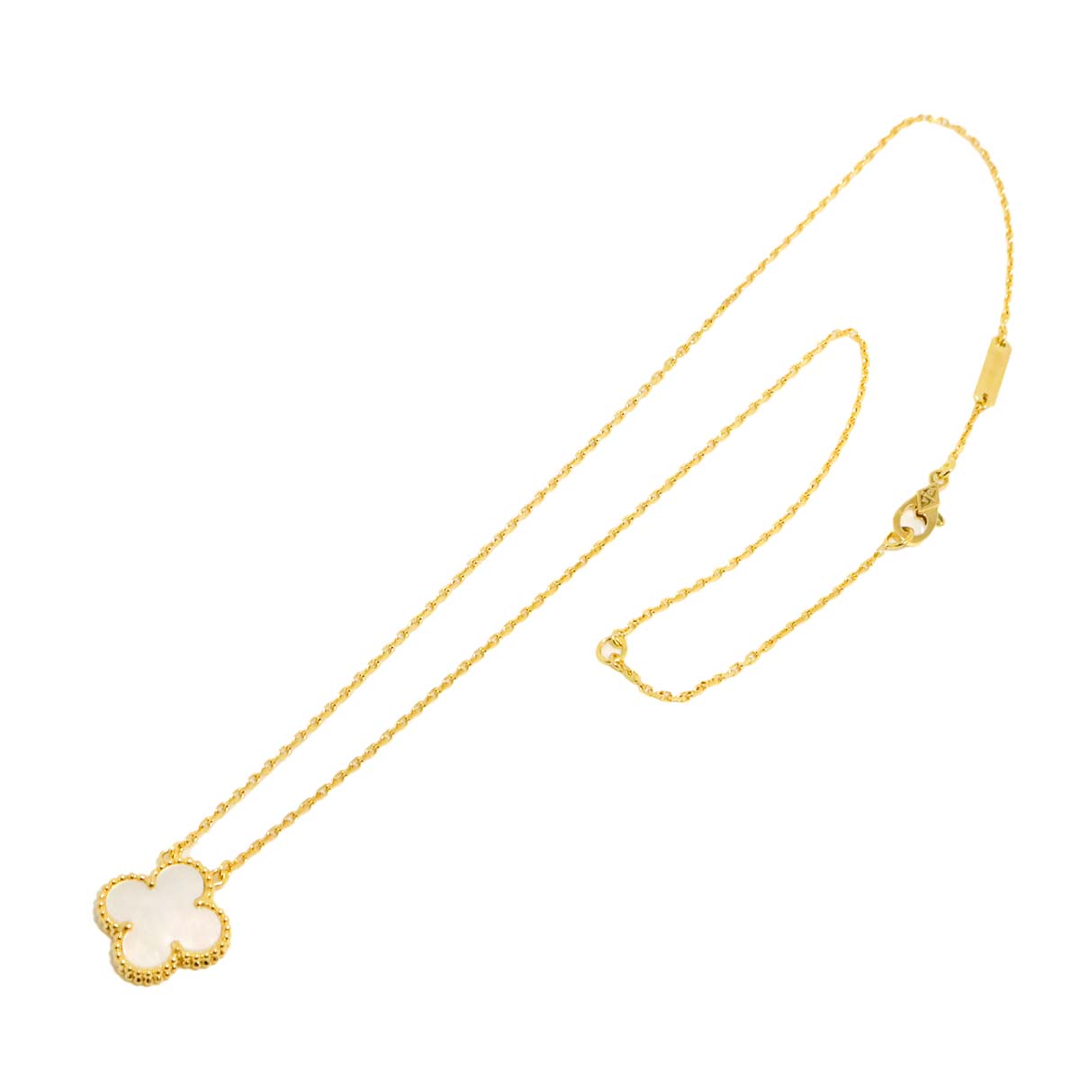 Vintage Alhambra MOP Necklace 18K YG 750