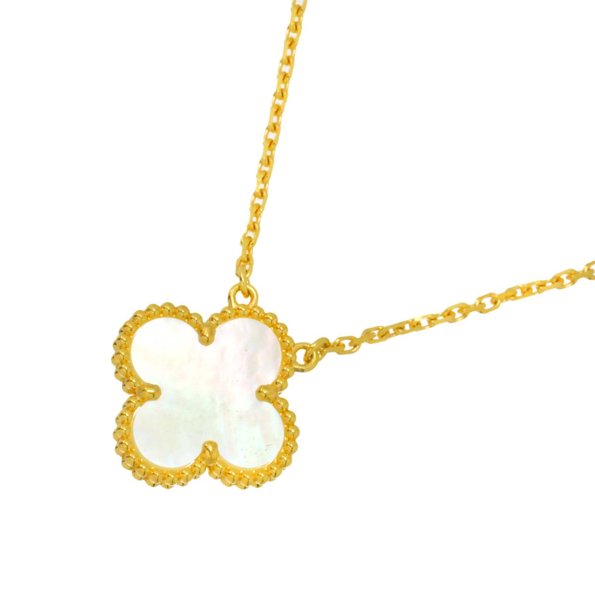 Vintage Alhambra MOP Necklace 18K YG 750