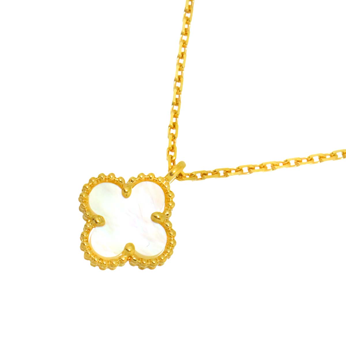 Sweet Alhambra MOP Necklace 18K YG 750