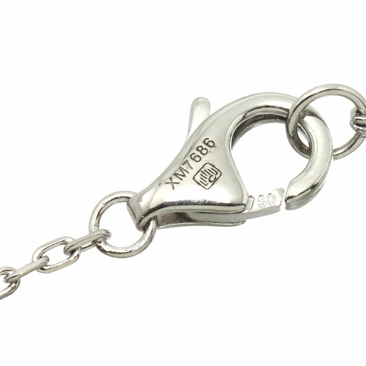 d Amour Sapphire Necklace 18K WG 750