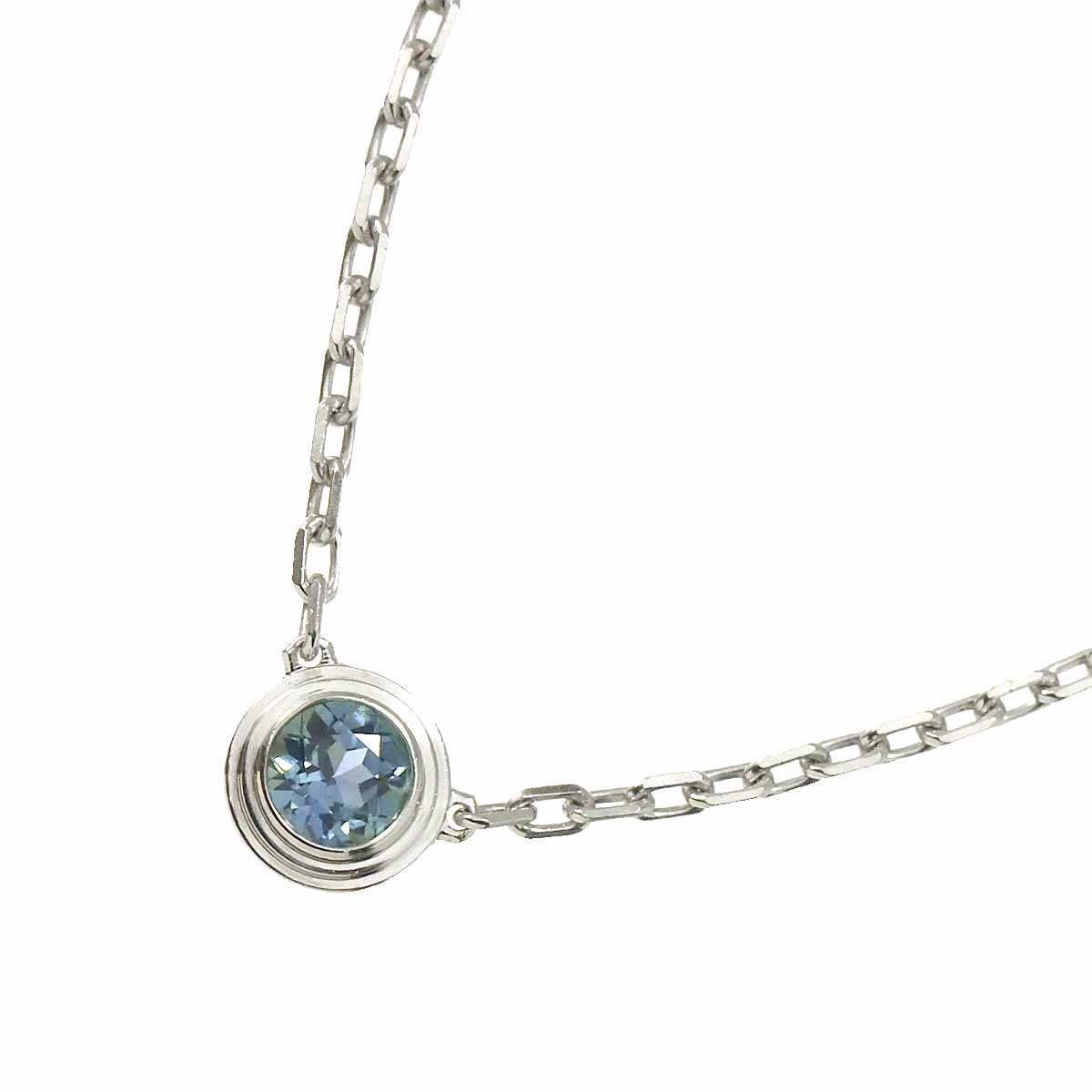 d Amour Sapphire Necklace 18K WG 750