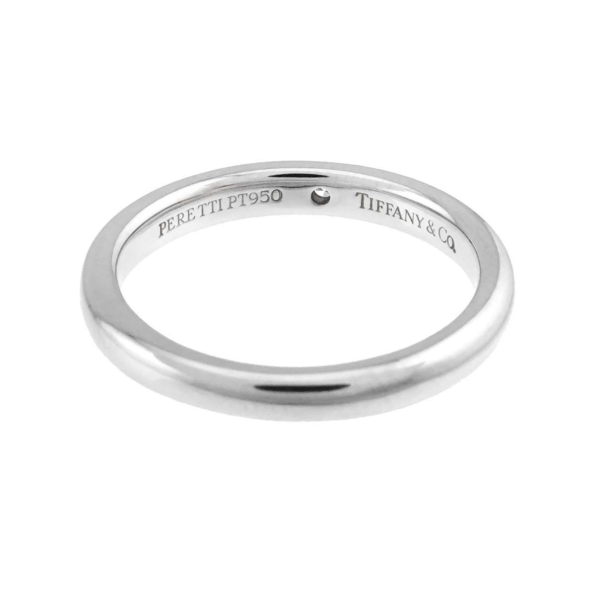 Stacking Band Ring Diamond 1P Platinum Size4.75-5(US)