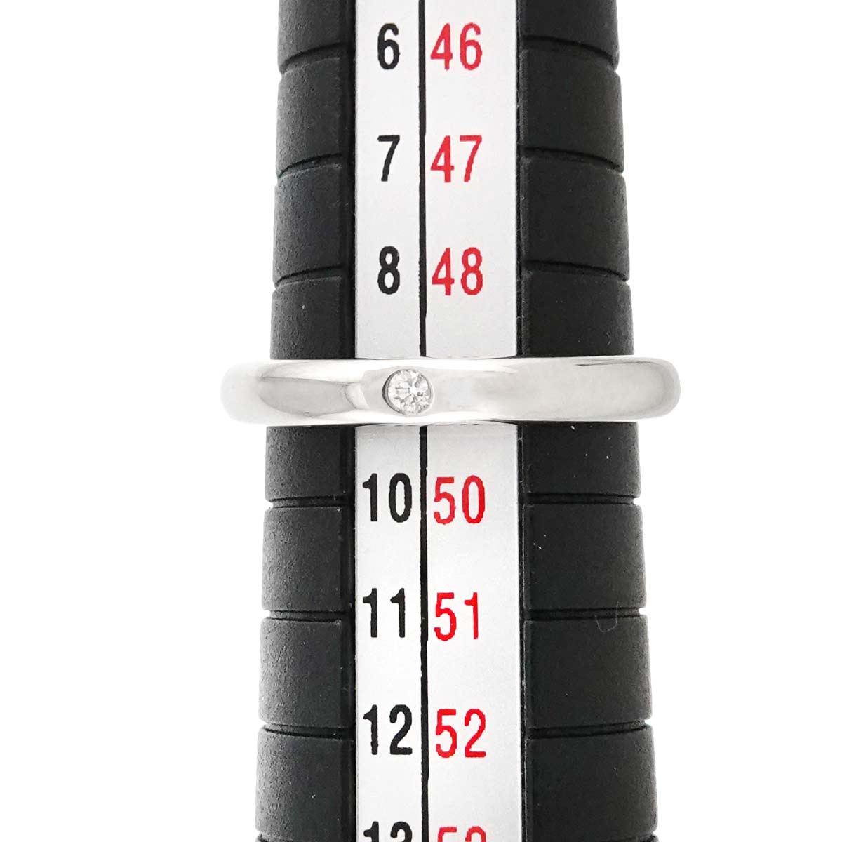 Stacking Band Ring Diamond 1P Platinum Size4.75-5(US)