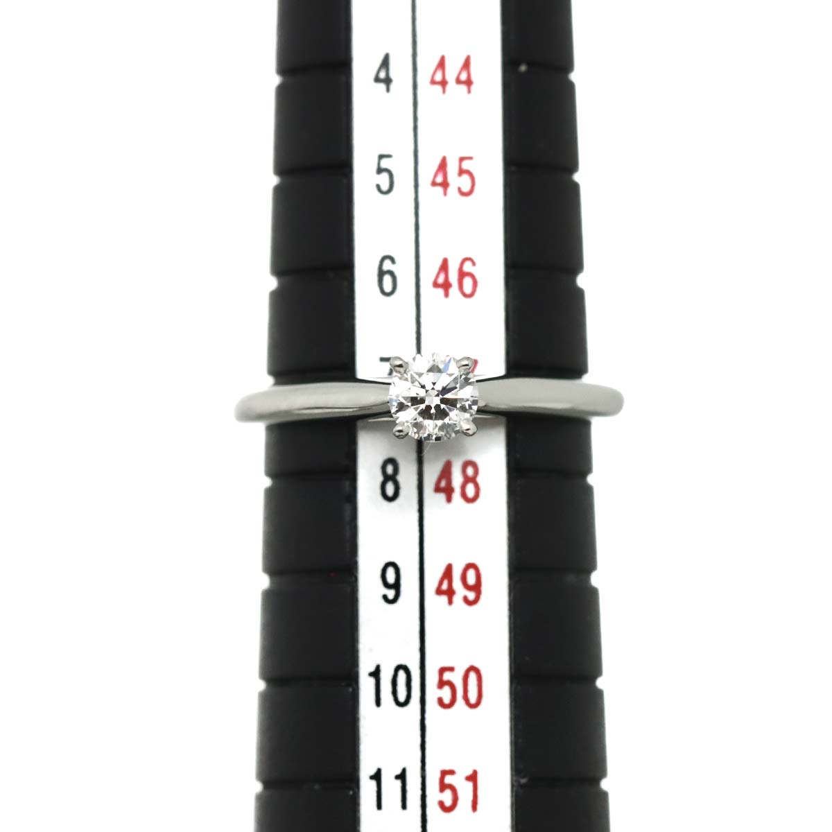 Diamond 0.23ct E/VVS2/3EX Ring Pt Platinum size47 4(US)