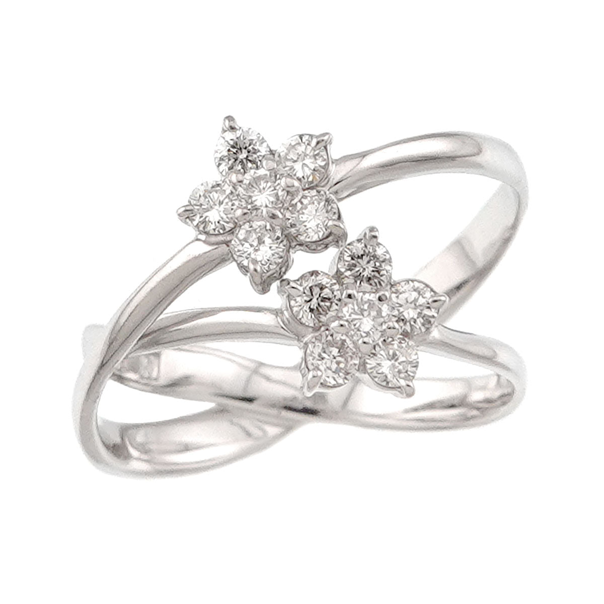 Diamond 0.40ct Ring 18K WG 750 Size5.75-6(US)