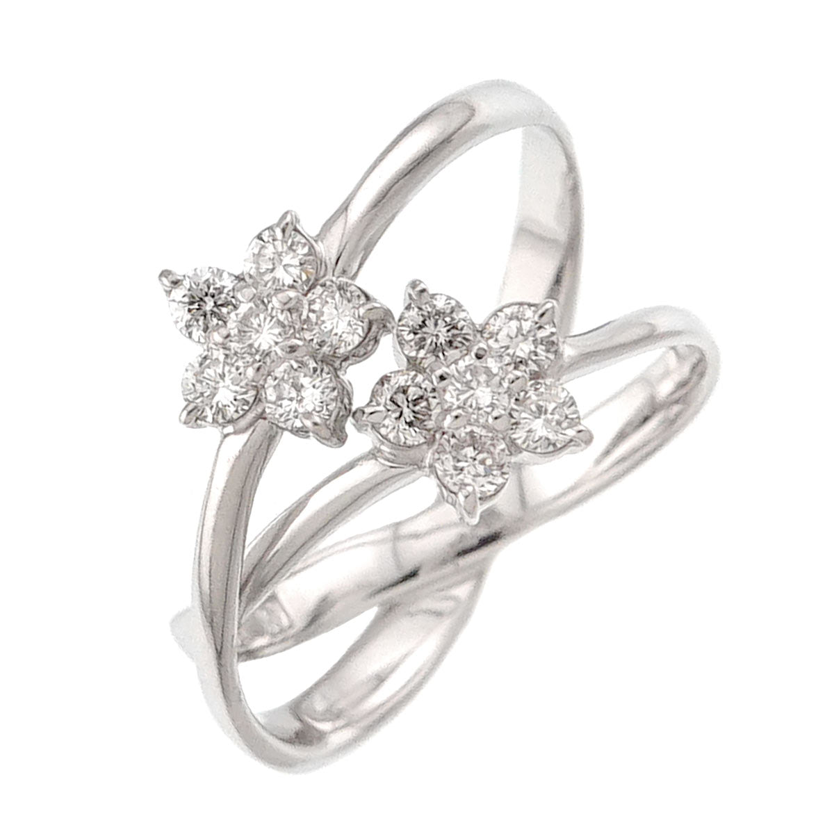Diamond 0.40ct Ring 18K WG 750 Size5.75-6(US)