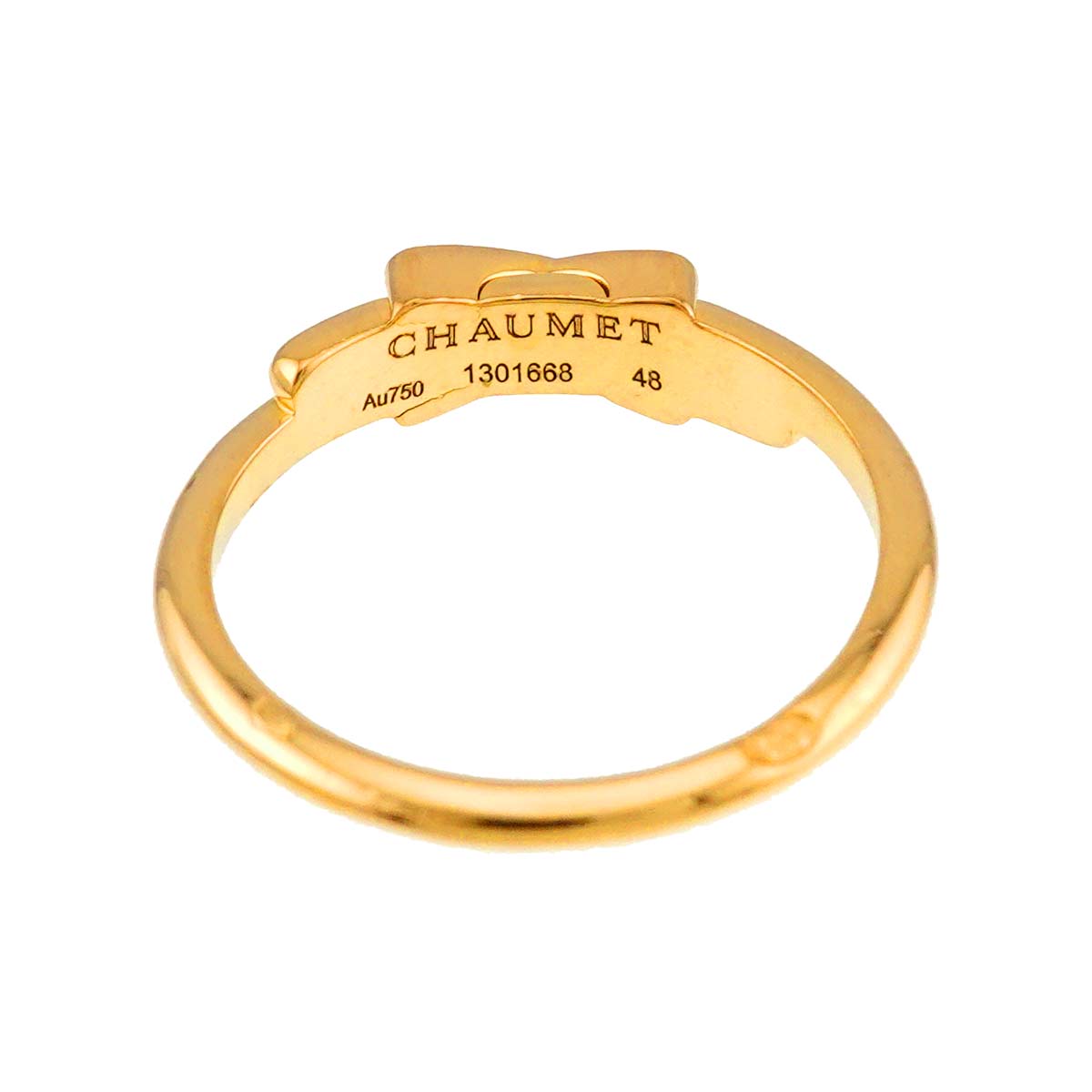 Jeux de Liens Diamond Ring 18K YG 750 size48 4.5(US)