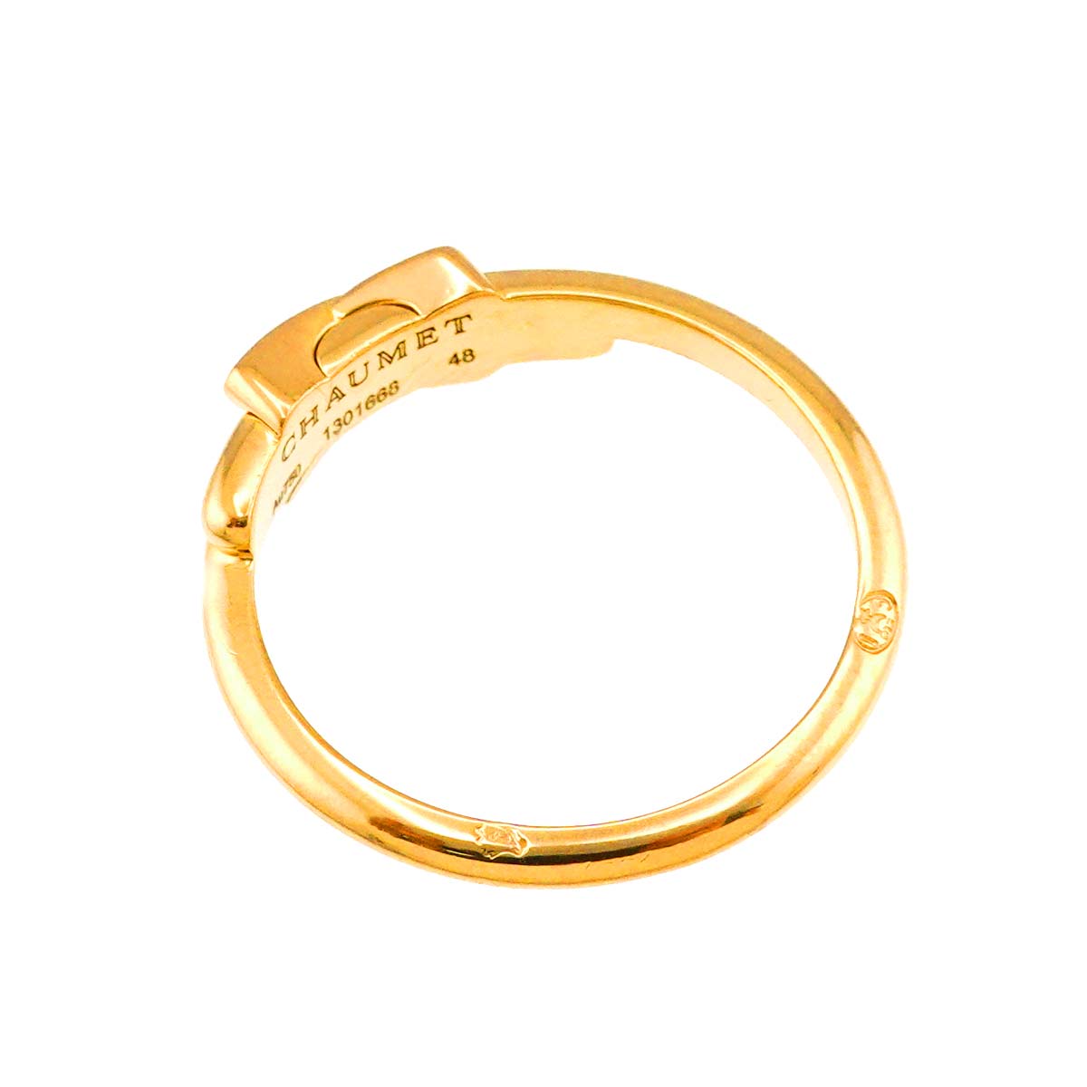 Jeux de Liens Diamond Ring 18K YG 750 size48 4.5(US)