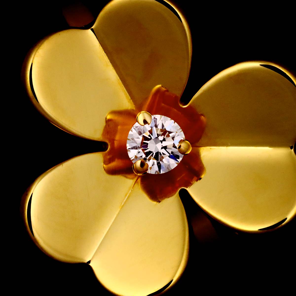 FRIVOLE Diamond Ring 18K YG 750 size51 5.5-5.75(US)