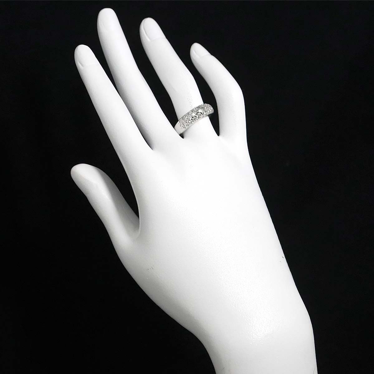 Diamond 0.40ct Ring 14K White Gold 585 Size6.25-6.5(US)