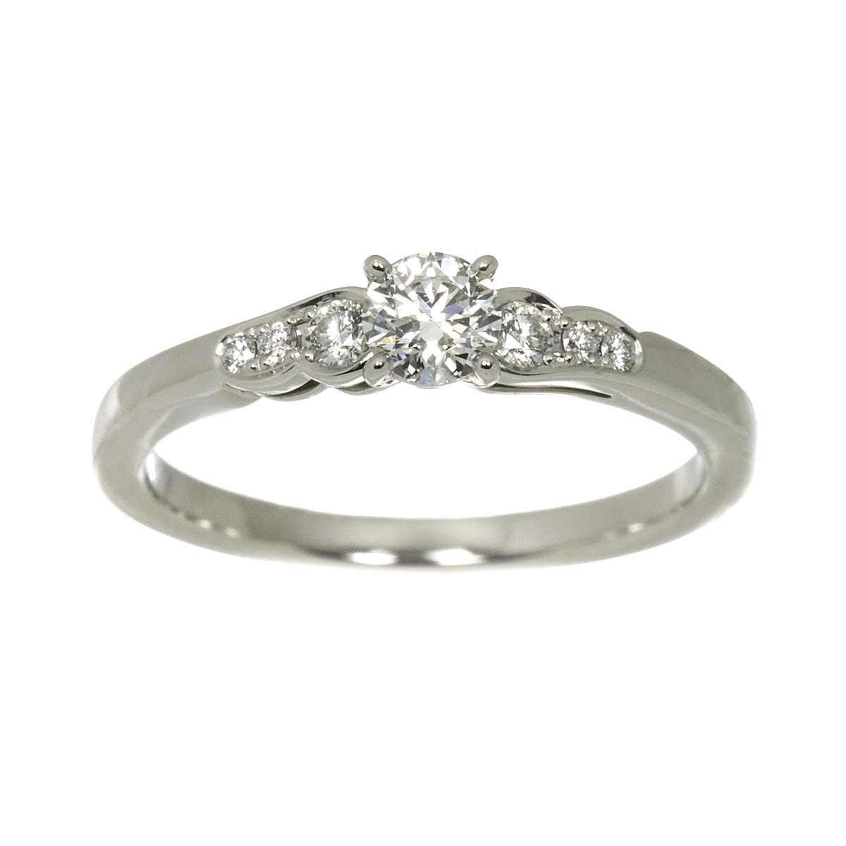 HANAURARA Diamond 0.25ct Ring Platinum Size6(US)