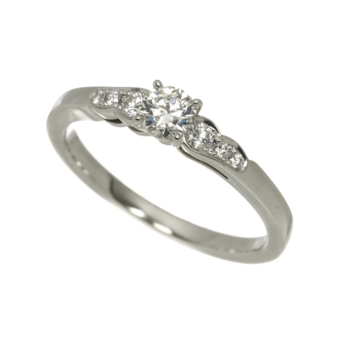 HANAURARA Diamond 0.25ct Ring Platinum Size6(US)