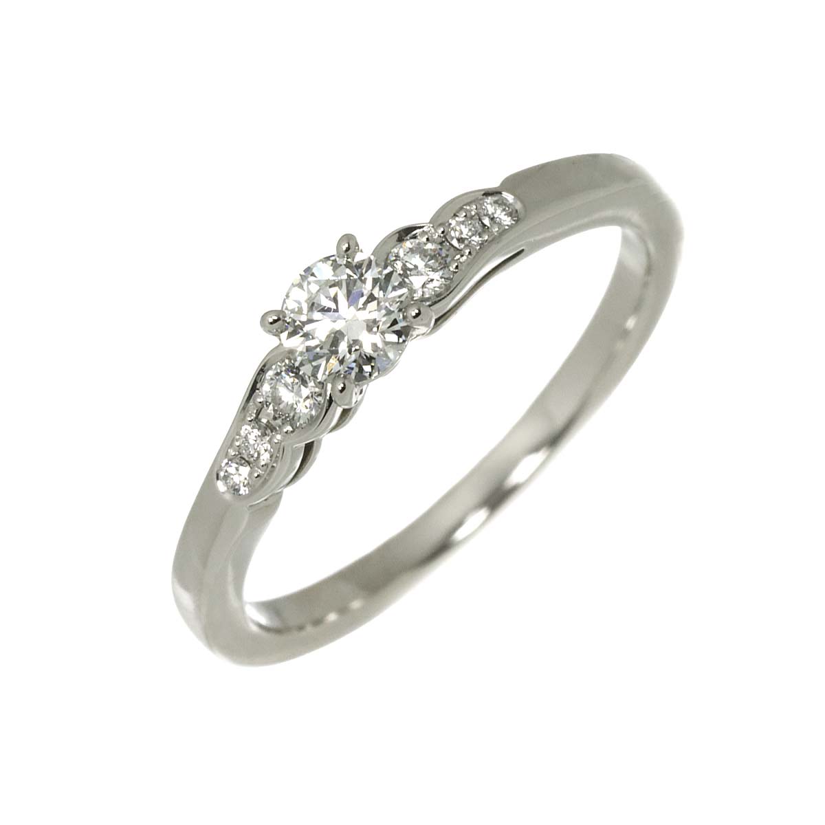 HANAURARA Diamond 0.25ct Ring Platinum Size6(US)