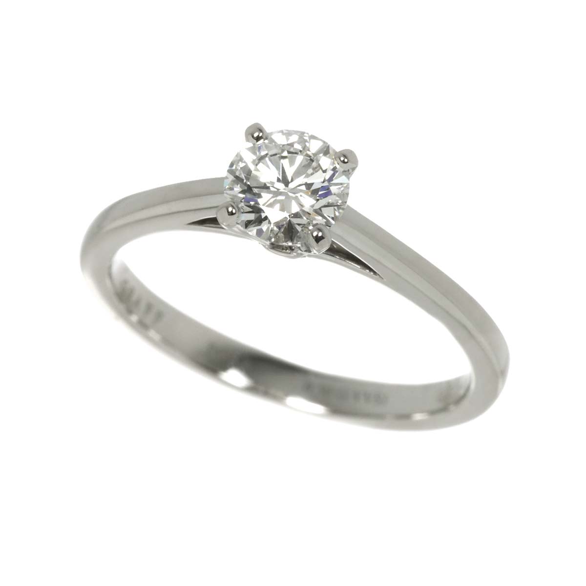 Diamond 0.50ct G/VVS1/3EX Ring Pt Platinum Size5-5.25(US)