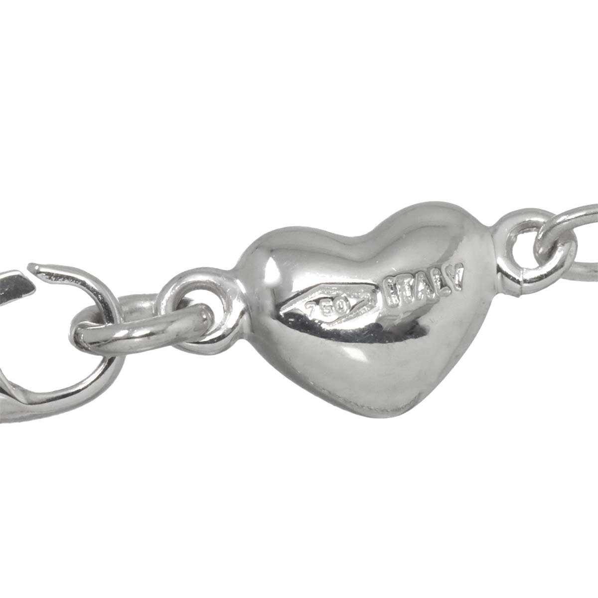 Heart motif Diamond 1.60ct Necklace 18K White Gold 750