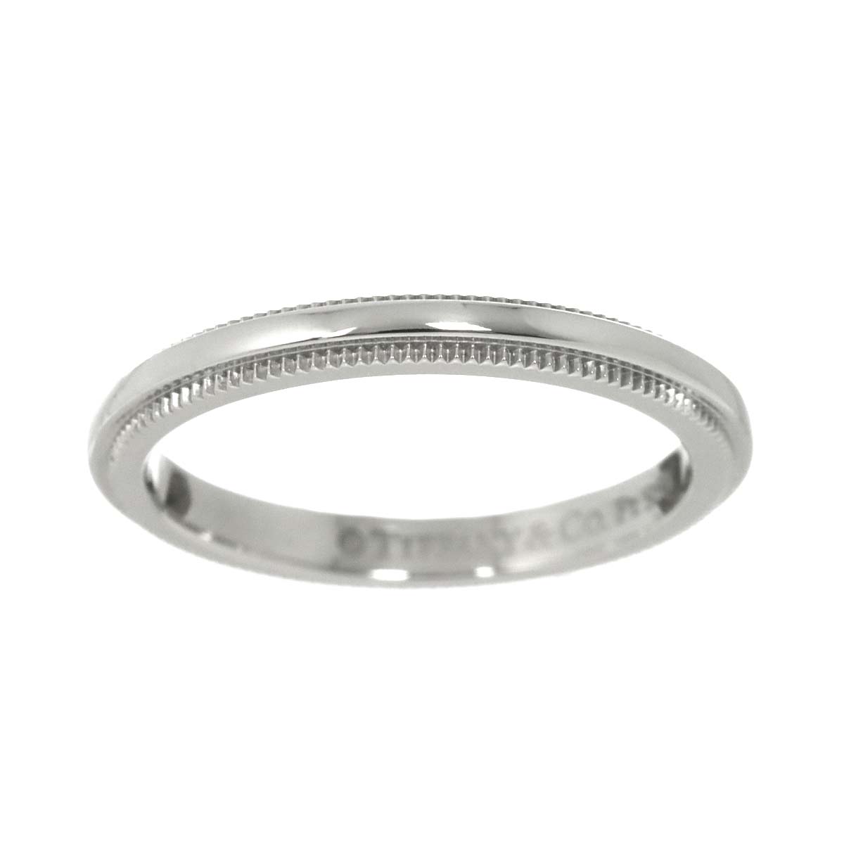 Milgrain Band Ring Pt Platinum Size3.25(US)