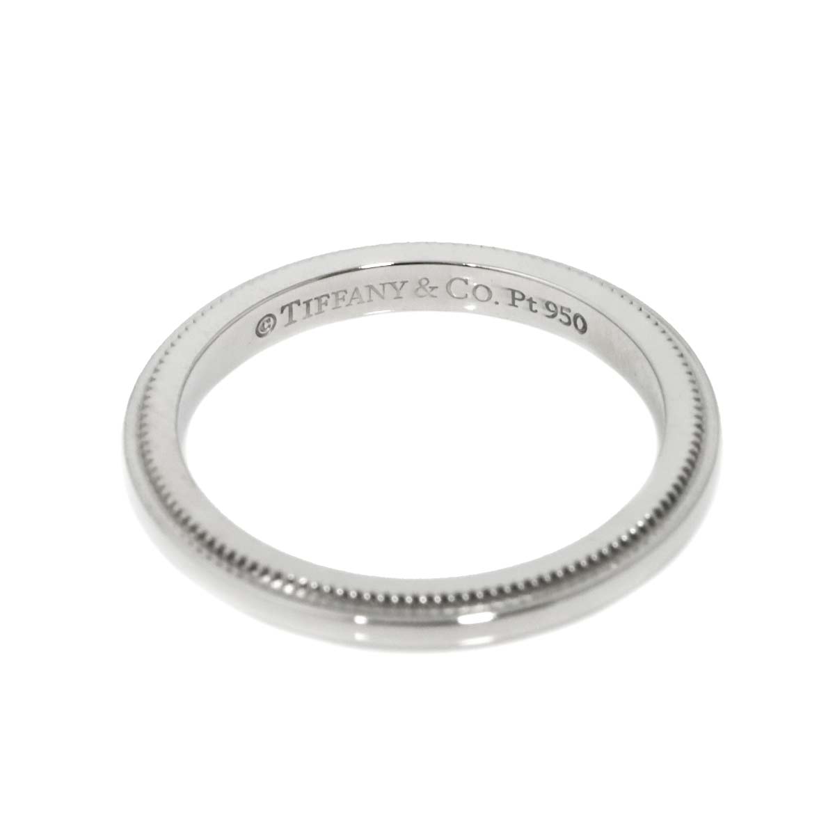 Milgrain Band Ring Pt Platinum Size3.25(US)
