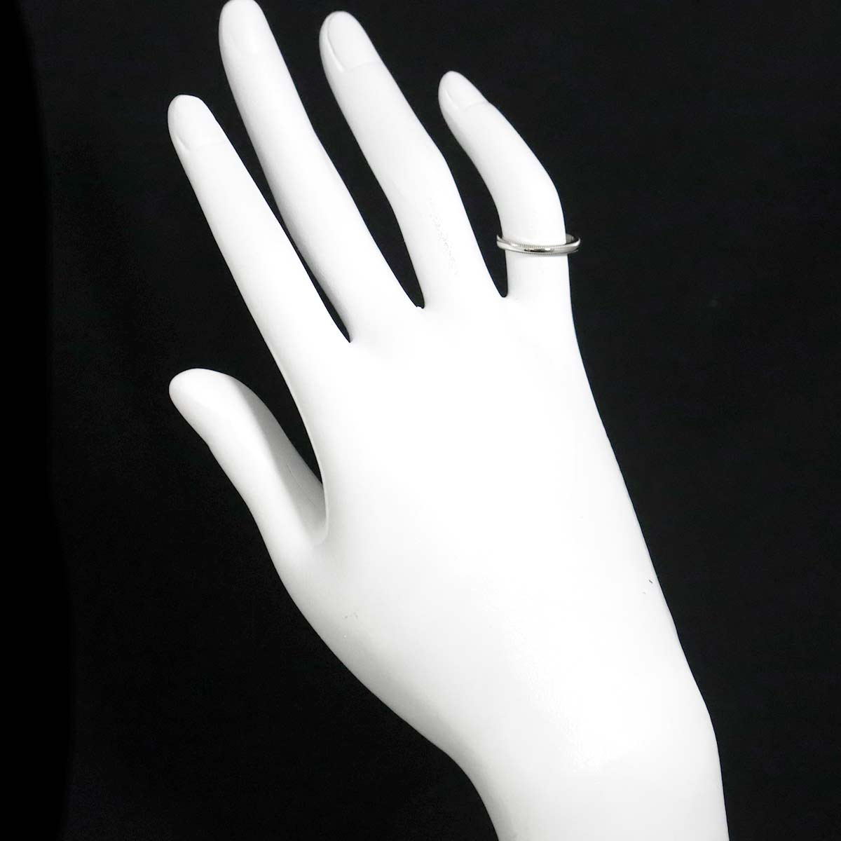 Milgrain Band Ring Pt Platinum Size3.25(US)