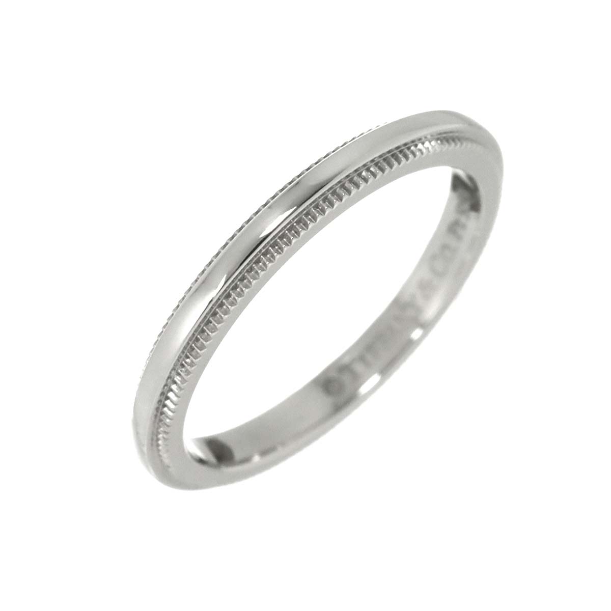Milgrain Band Ring Pt Platinum Size3.25(US)