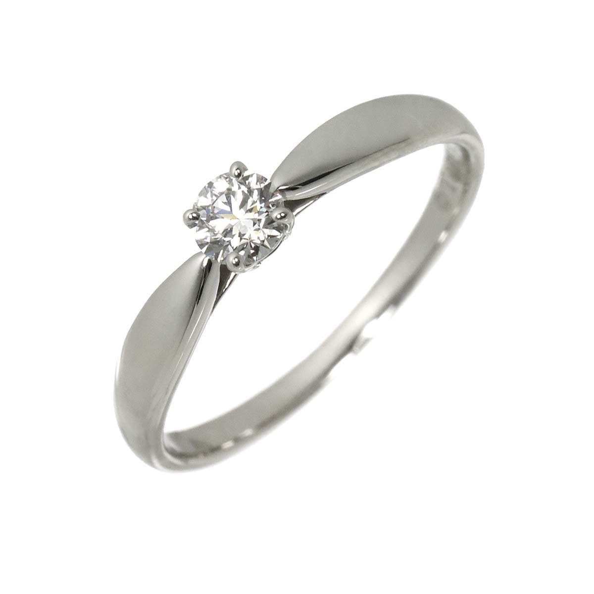 Harmony Diamond 0.18ct E/VS1/3EX Ring Pt Size5.25(US)