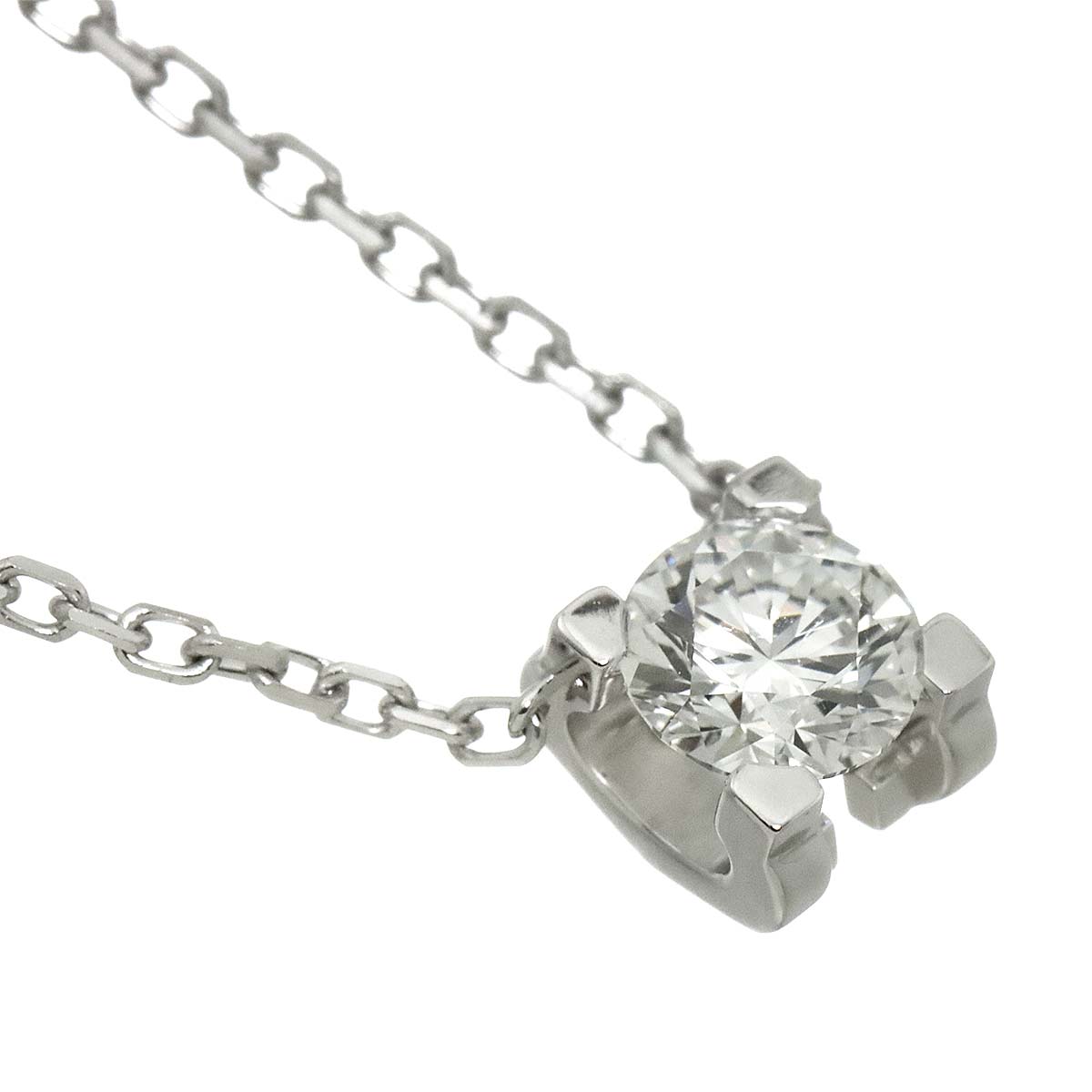 C De Diamond 0.27ct E/VVS1/3EX Necklace 18K WG 750