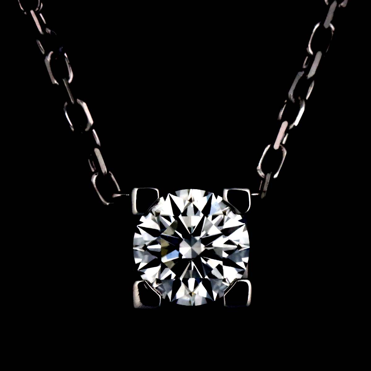 C De Diamond 0.27ct E/VVS1/3EX Necklace 18K WG 750