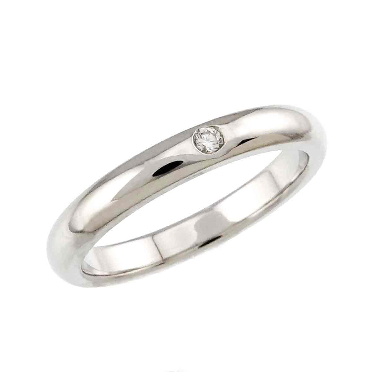 Stacking Band Ring Diamond 1P Platinum Size5.25(US)