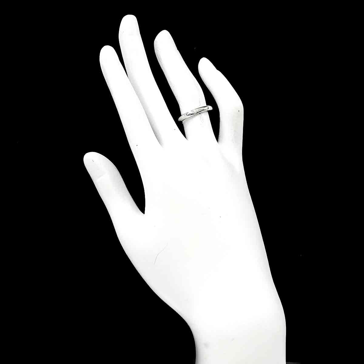 Stacking Band Ring Diamond 1P Platinum Size5.25(US)