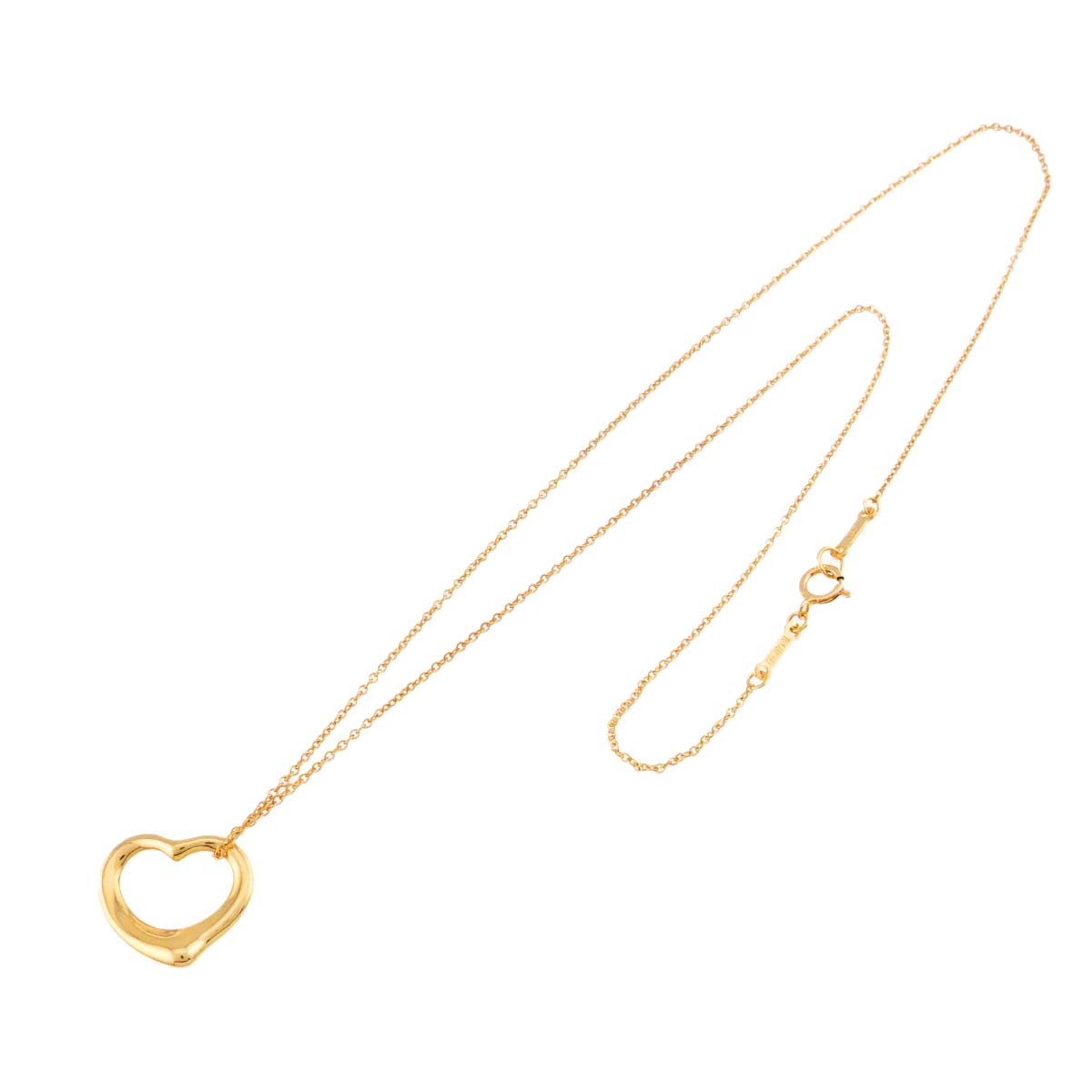 Open Heart Necklace 18K Yellow Gold 750