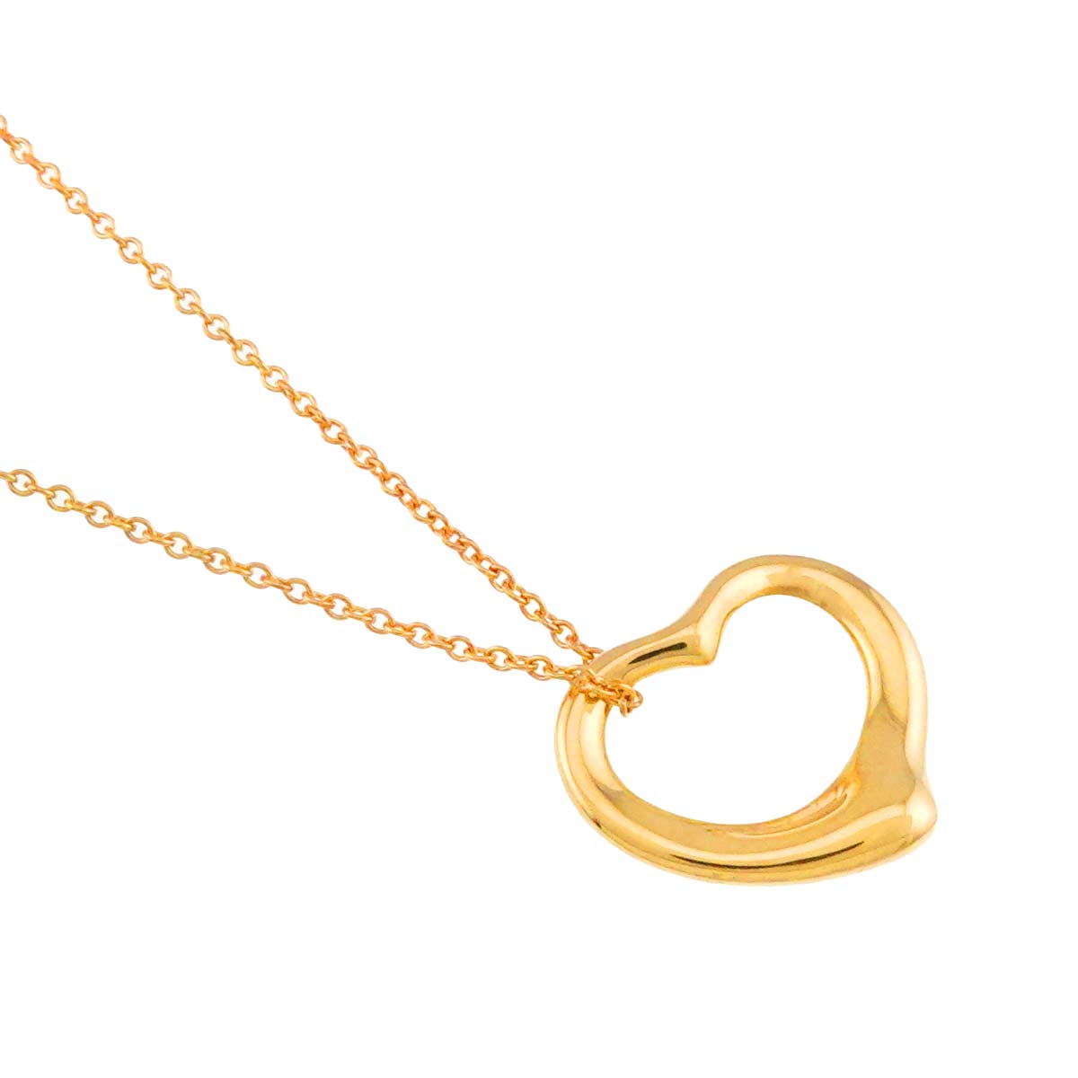 Open Heart Necklace 18K Yellow Gold 750