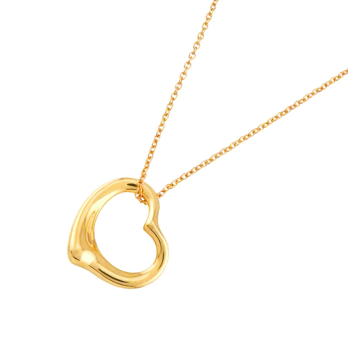 Open Heart Necklace 18K Yellow Gold 750