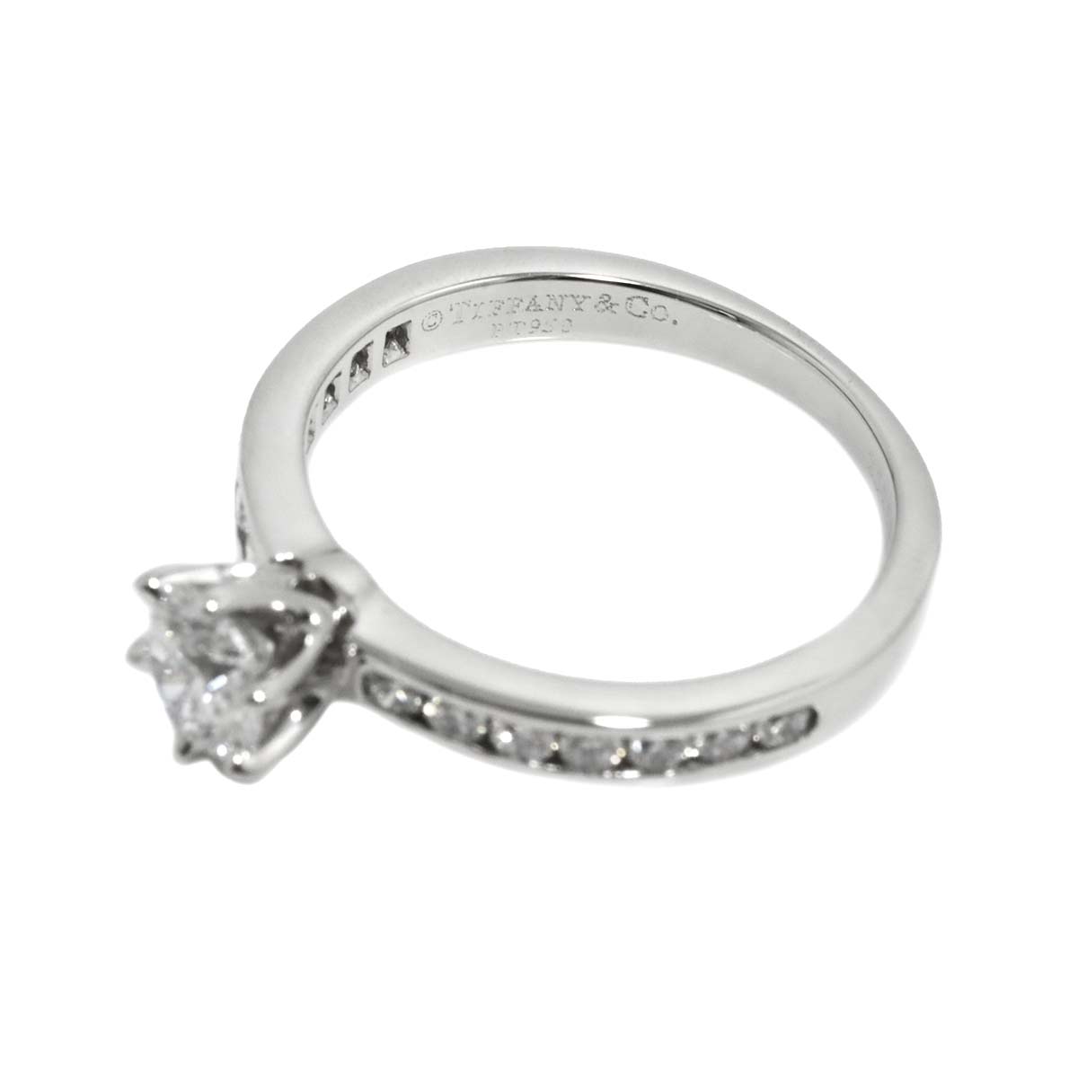 Diamond 0.42ct G/VS1/EX Ring Pt size4.5(US)