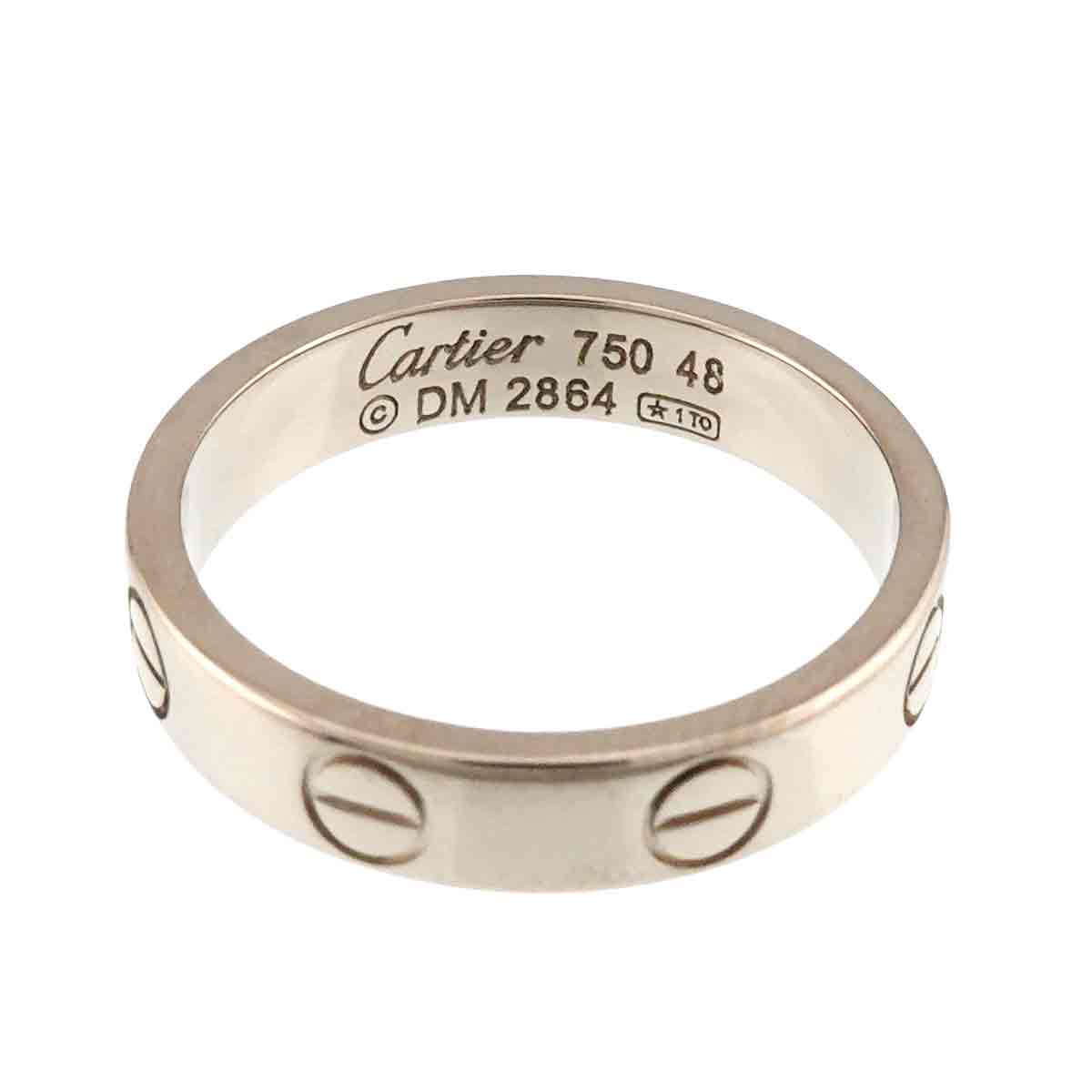 Mini Love Ring 18K White Gold 750 size48 4.5(US)