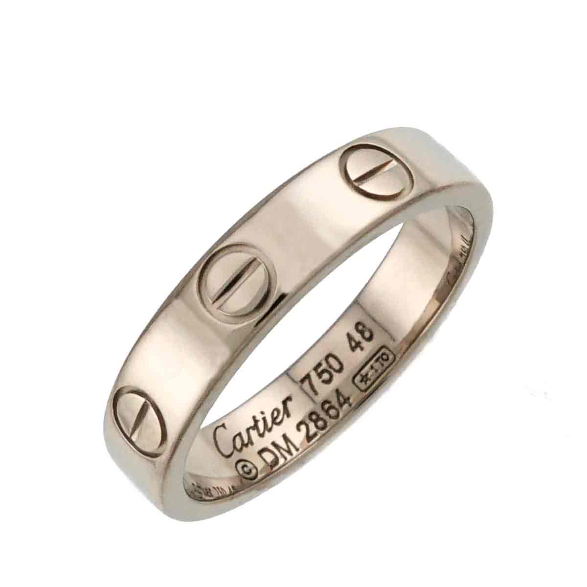 Mini Love Ring 18K White Gold 750 size48 4.5(US)