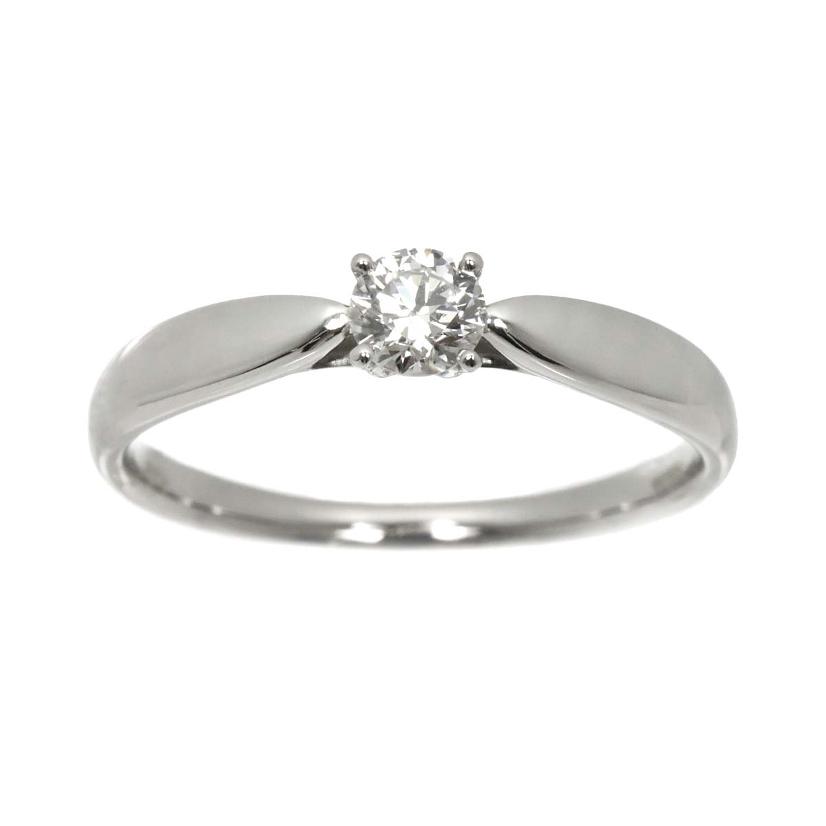 Diamond 0.23ct G/VVS1/3EX Ring Pt Platinum Size6(US)