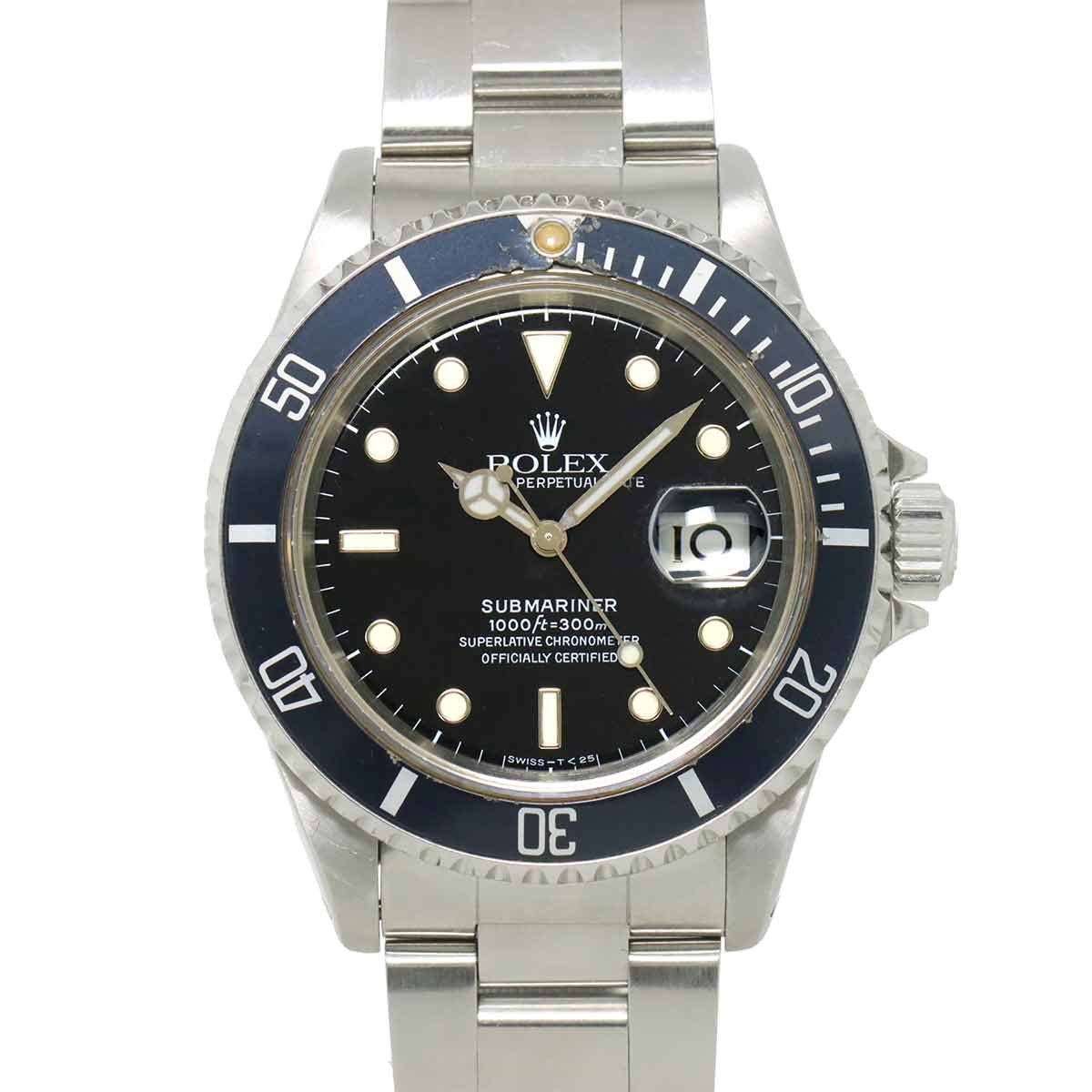 Submariner Date 16610 Serial X Automatic Black Dial Mens Watch
