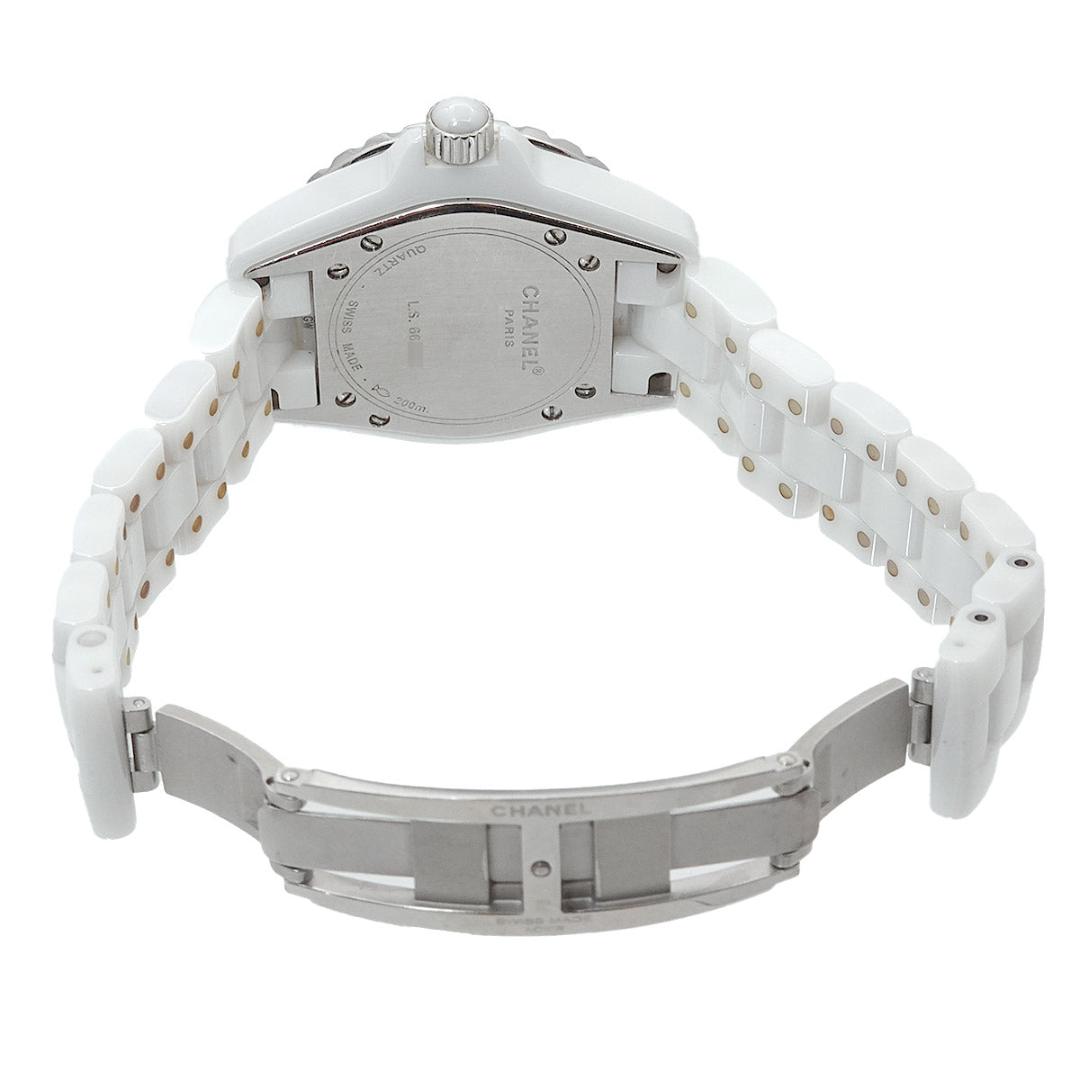 J12 33mm H1628 12P Diamond Quartz White Dial Ladies Watch