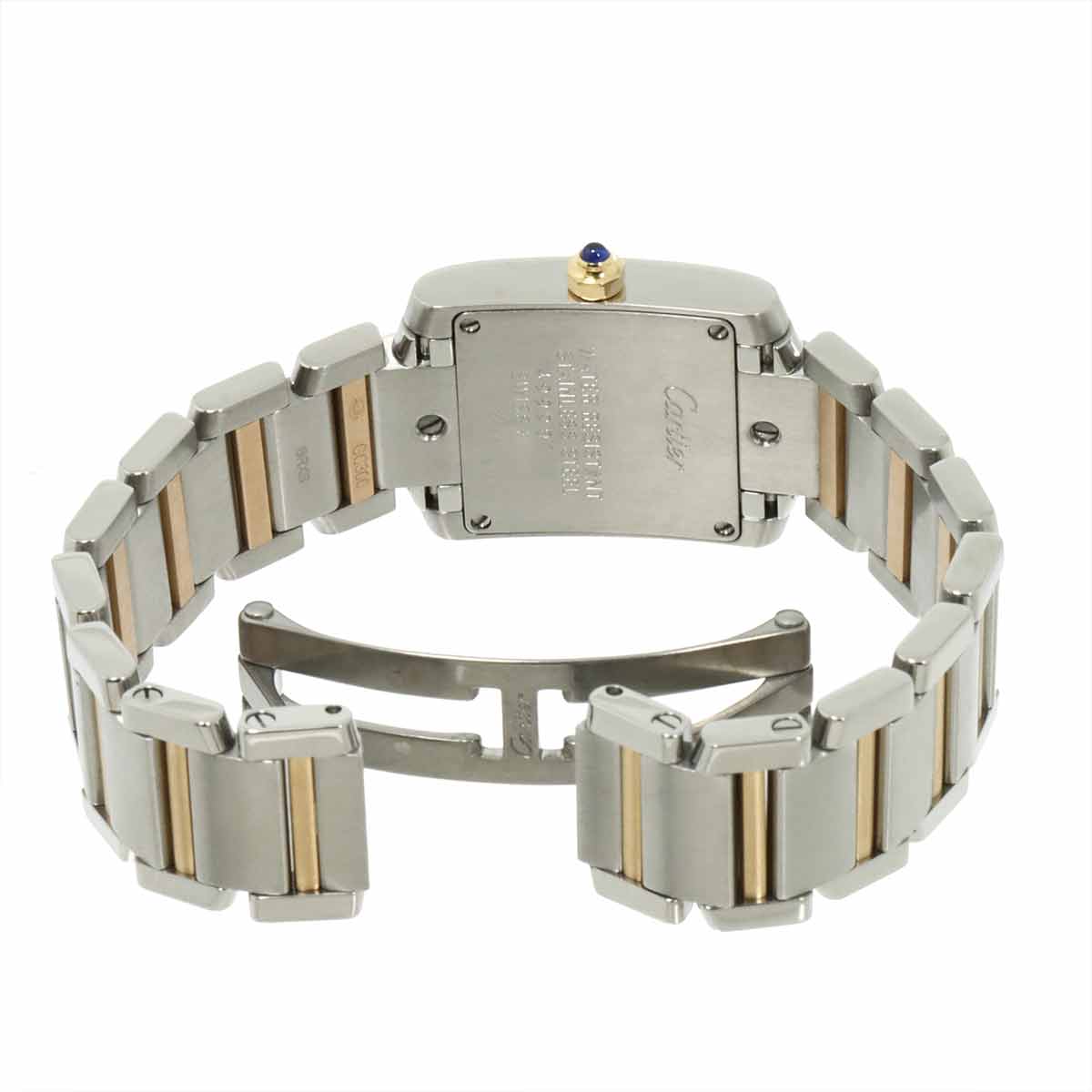 Tank Francaise SM WE110004 11P Diamond PG Silver Dial Ladies
