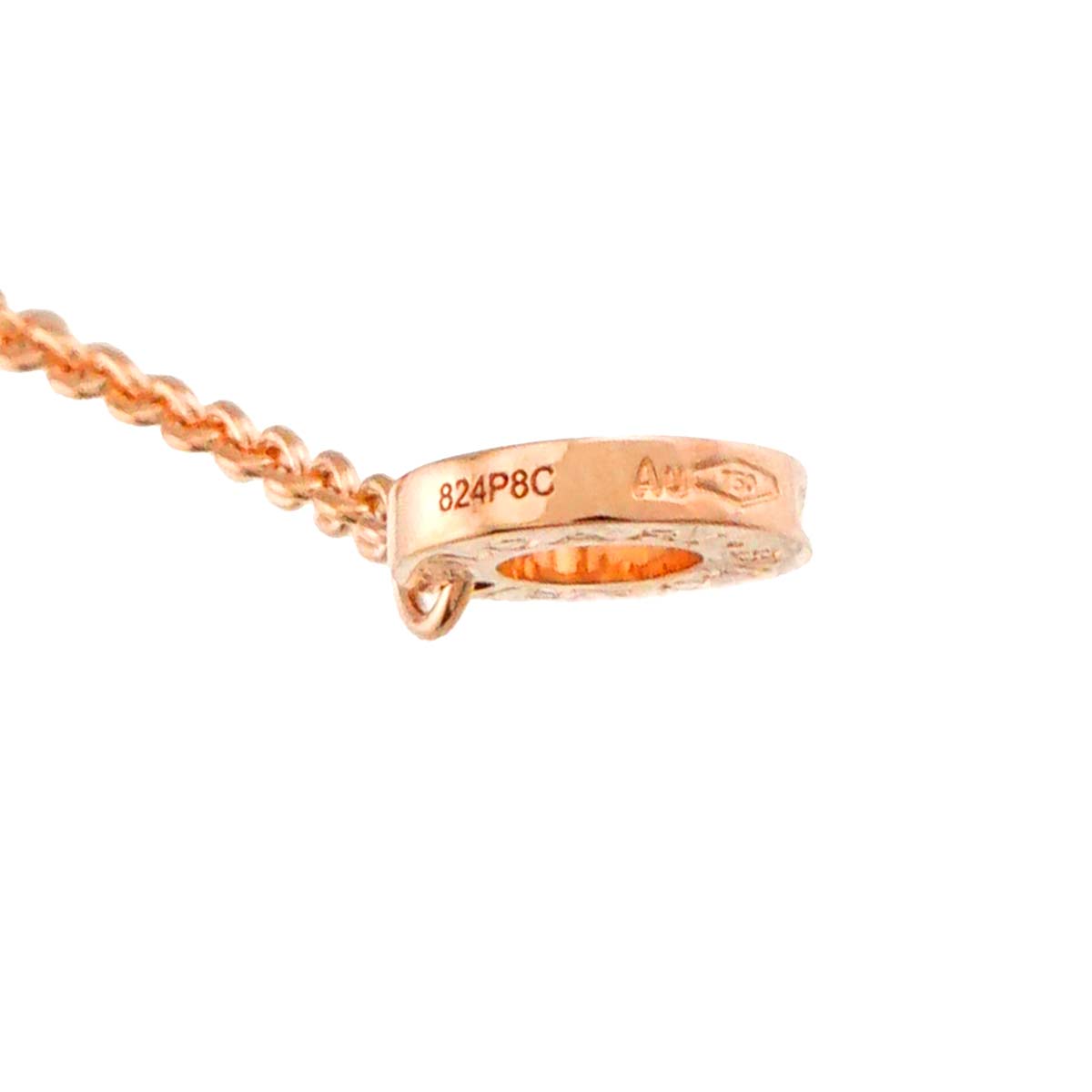 Cabochon Necklace 18K Pink Gold 750