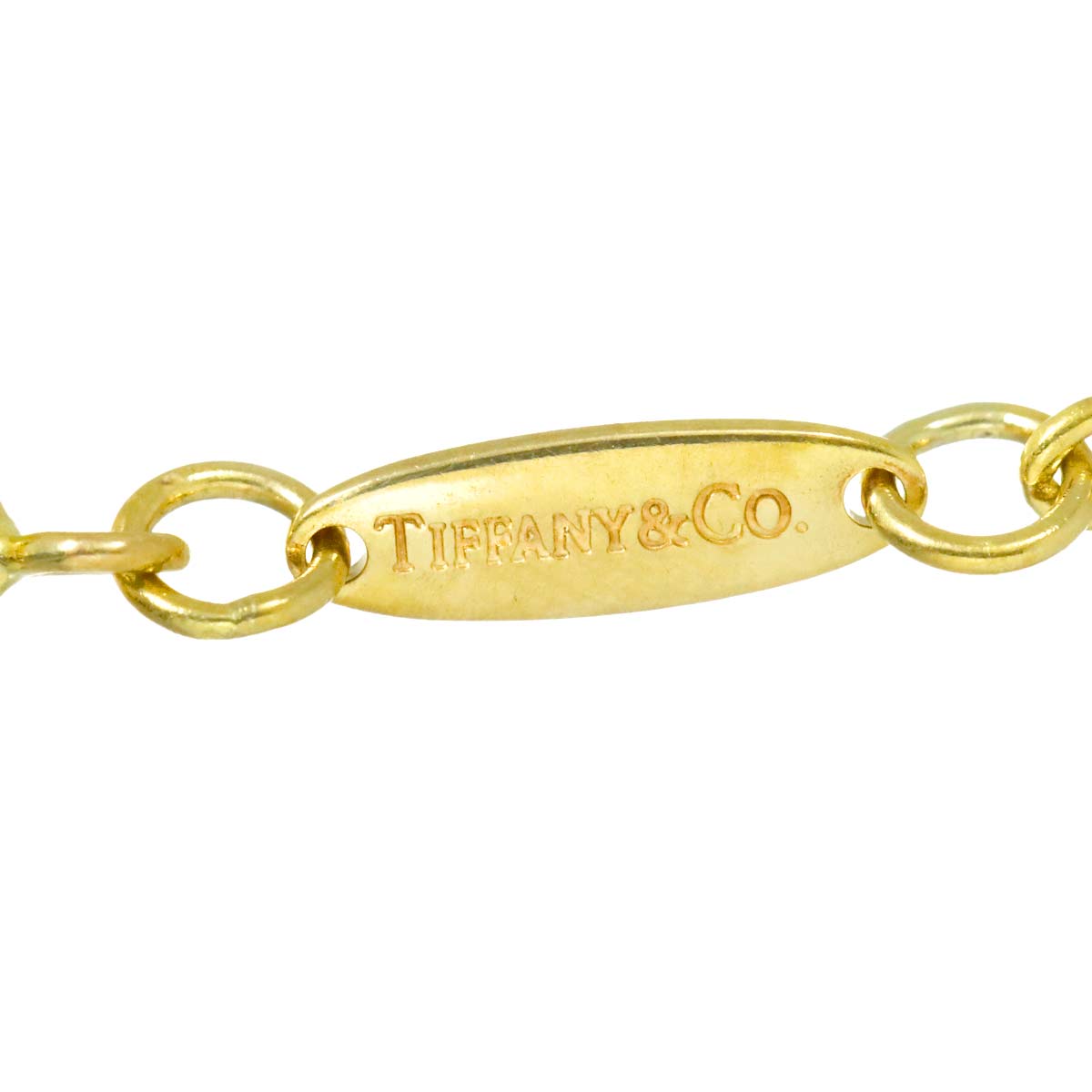 Open Heart Freshwater cultured pearl Necklace 18K YG 750