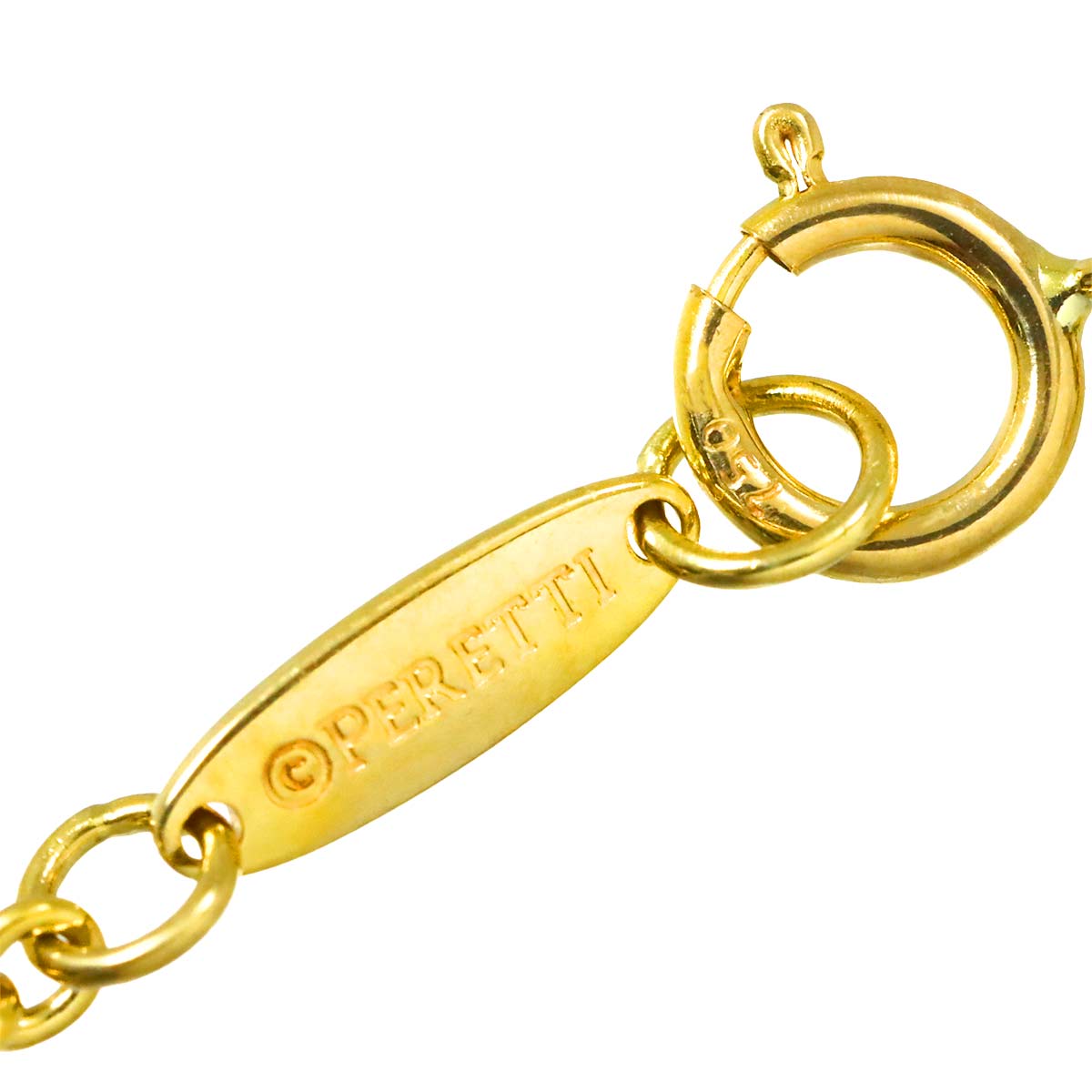 Open Heart Freshwater cultured pearl Necklace 18K YG 750