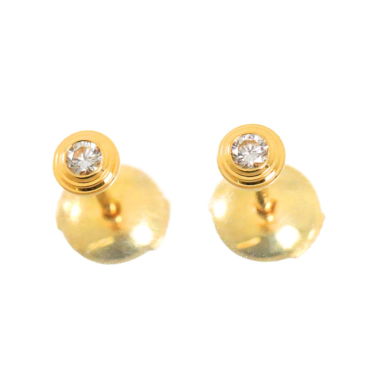 d Amour XS Diamond Earrings Pierced 18K YG 750