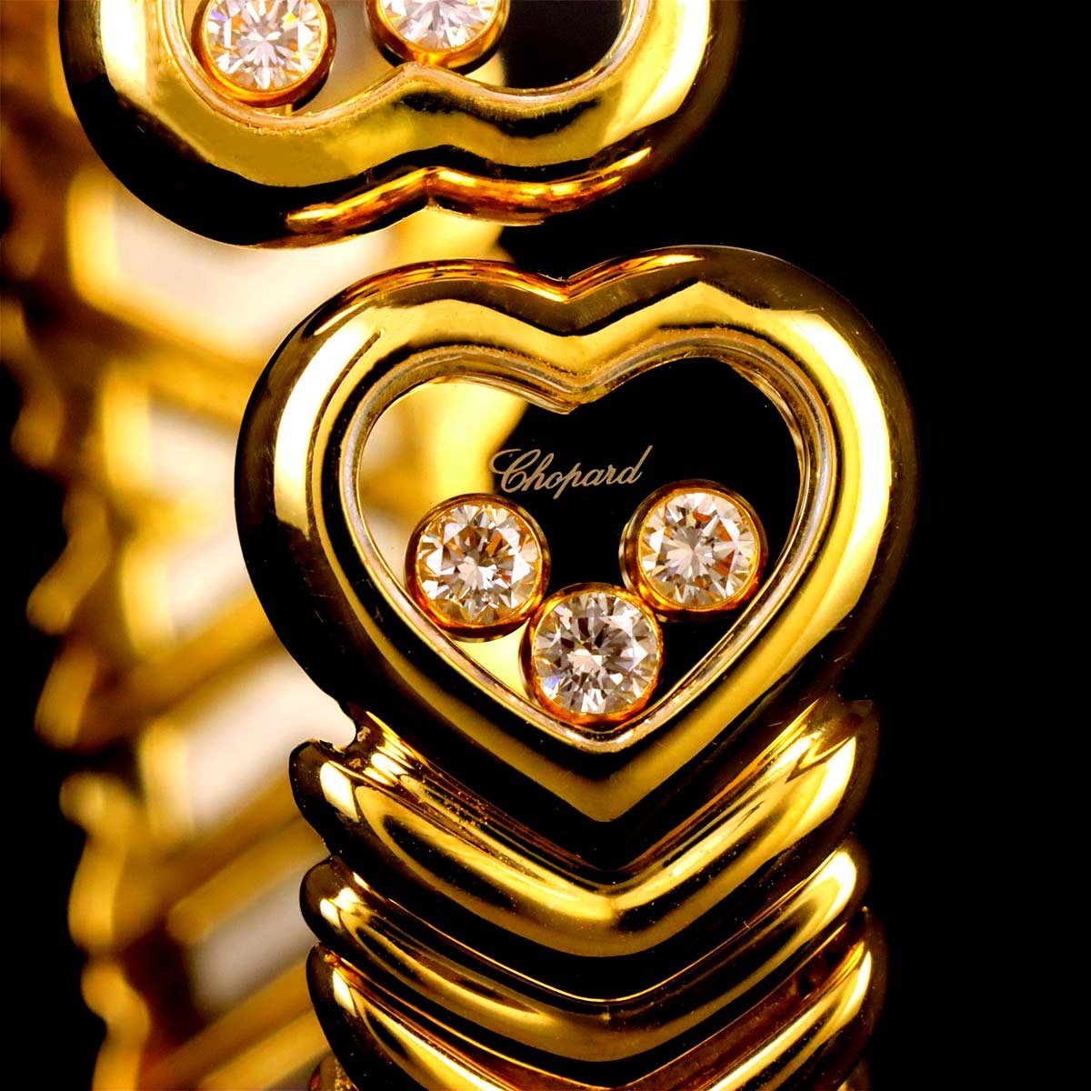 Happy Diamond Bracelet 18K YG Yellow Gold 750