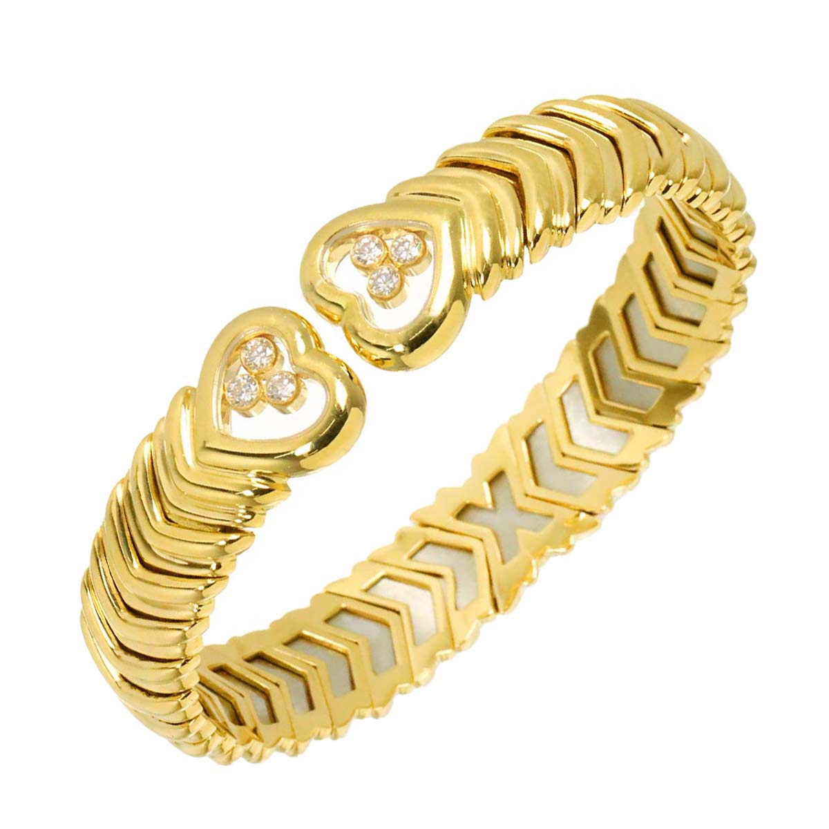Happy Diamond Bracelet 18K YG Yellow Gold 750