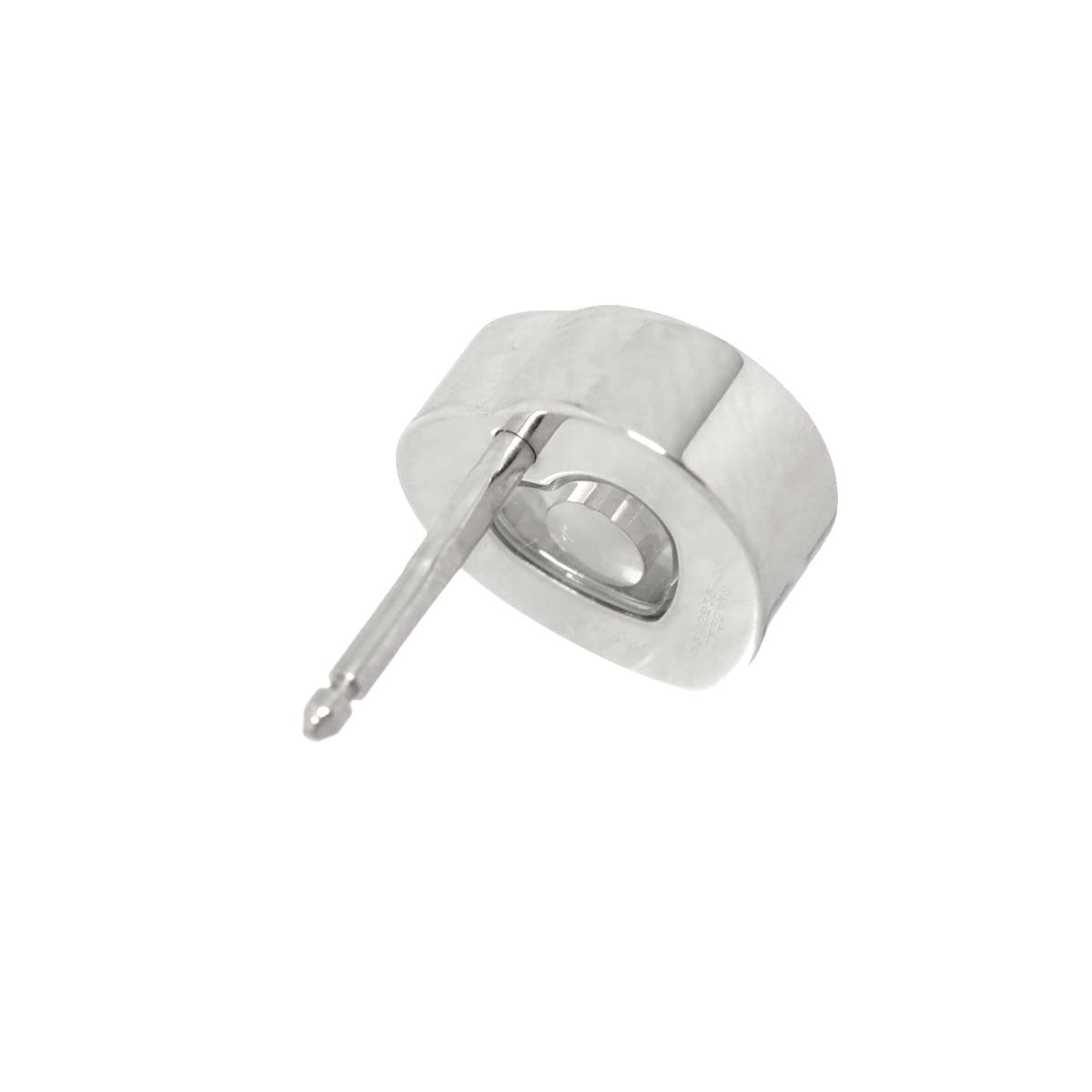 Happy Diamond Heart Earrings Pierced 18K WG 750 One Piece only